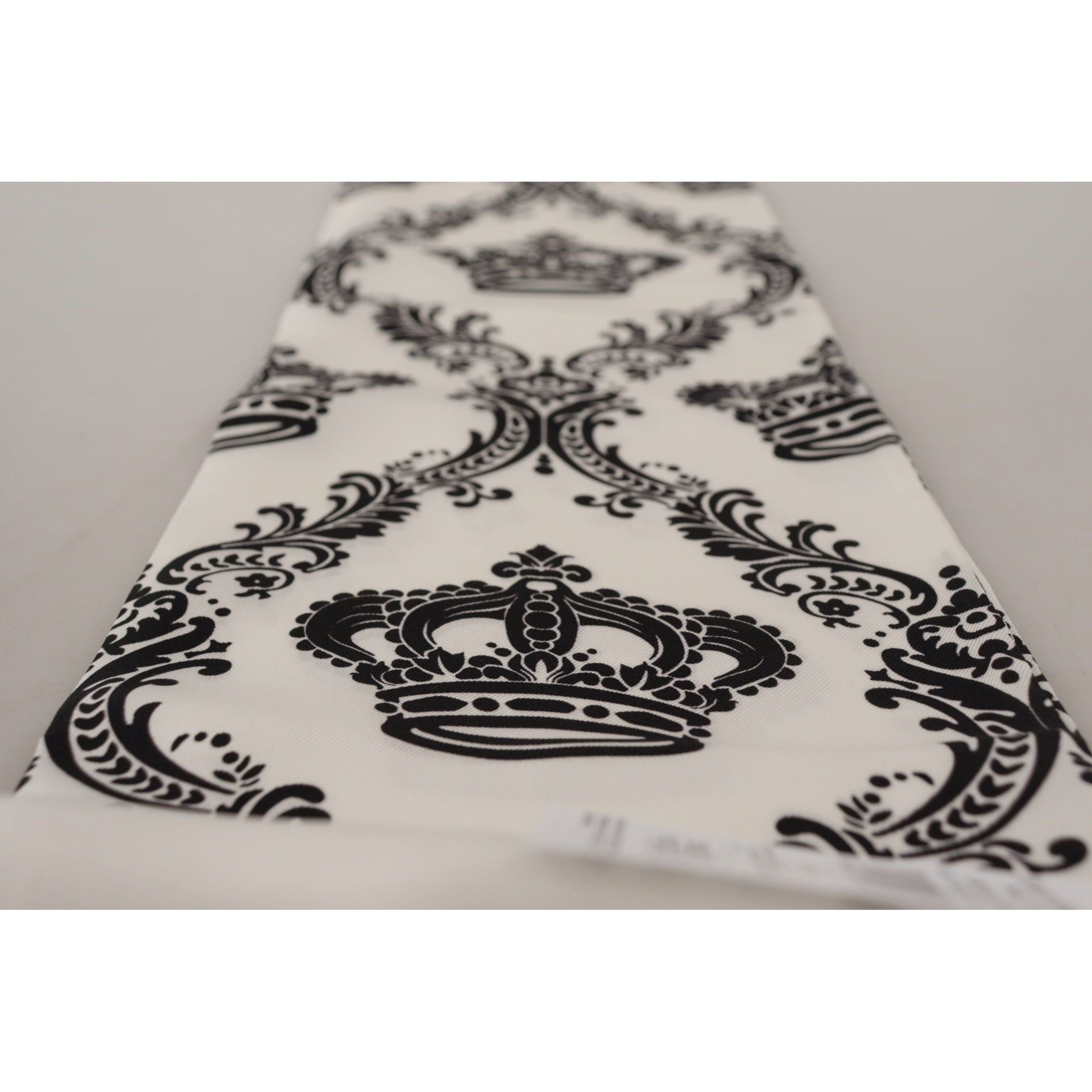 Royal Crown Printed Silk Men's Scarf