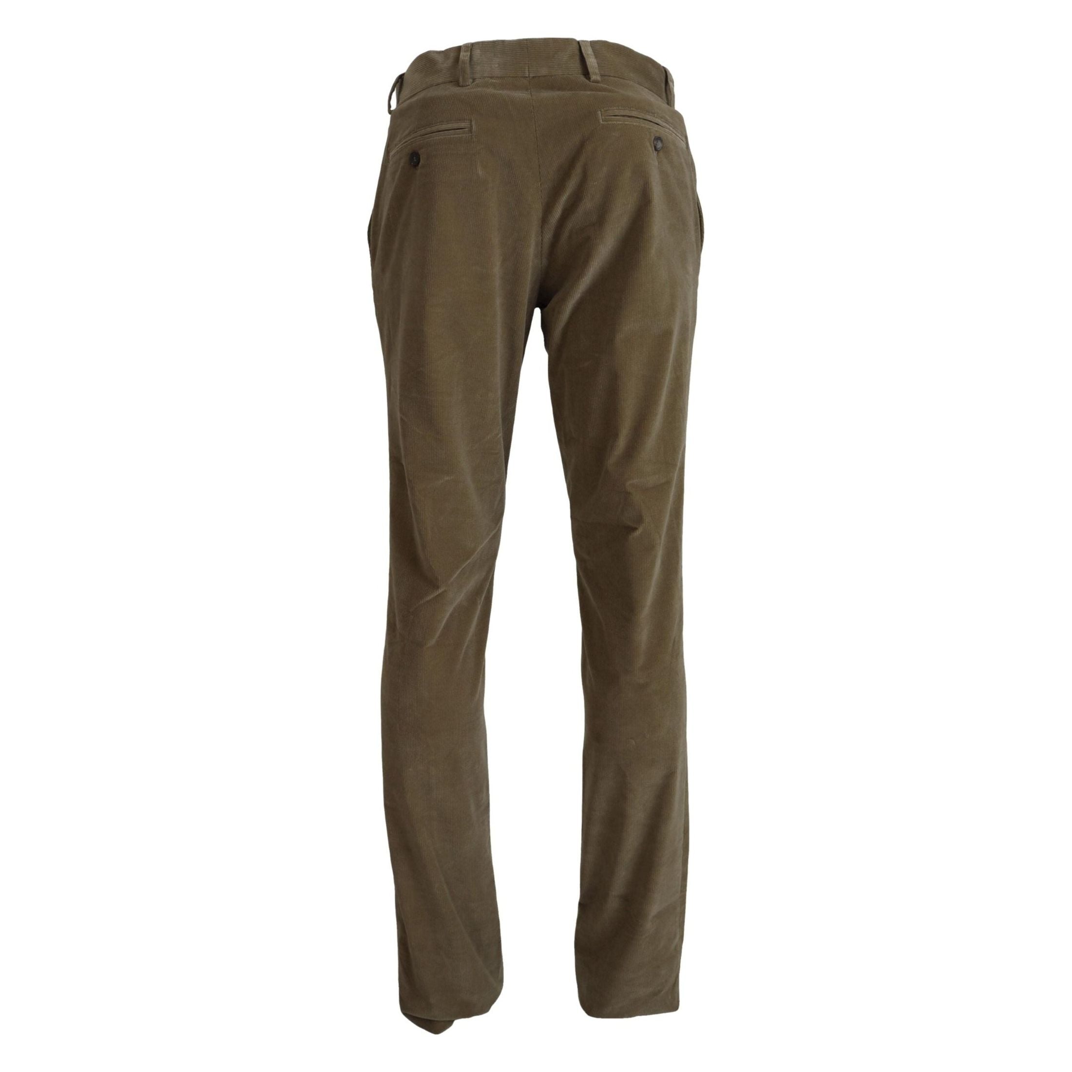 Elegant Brown Casual Pants