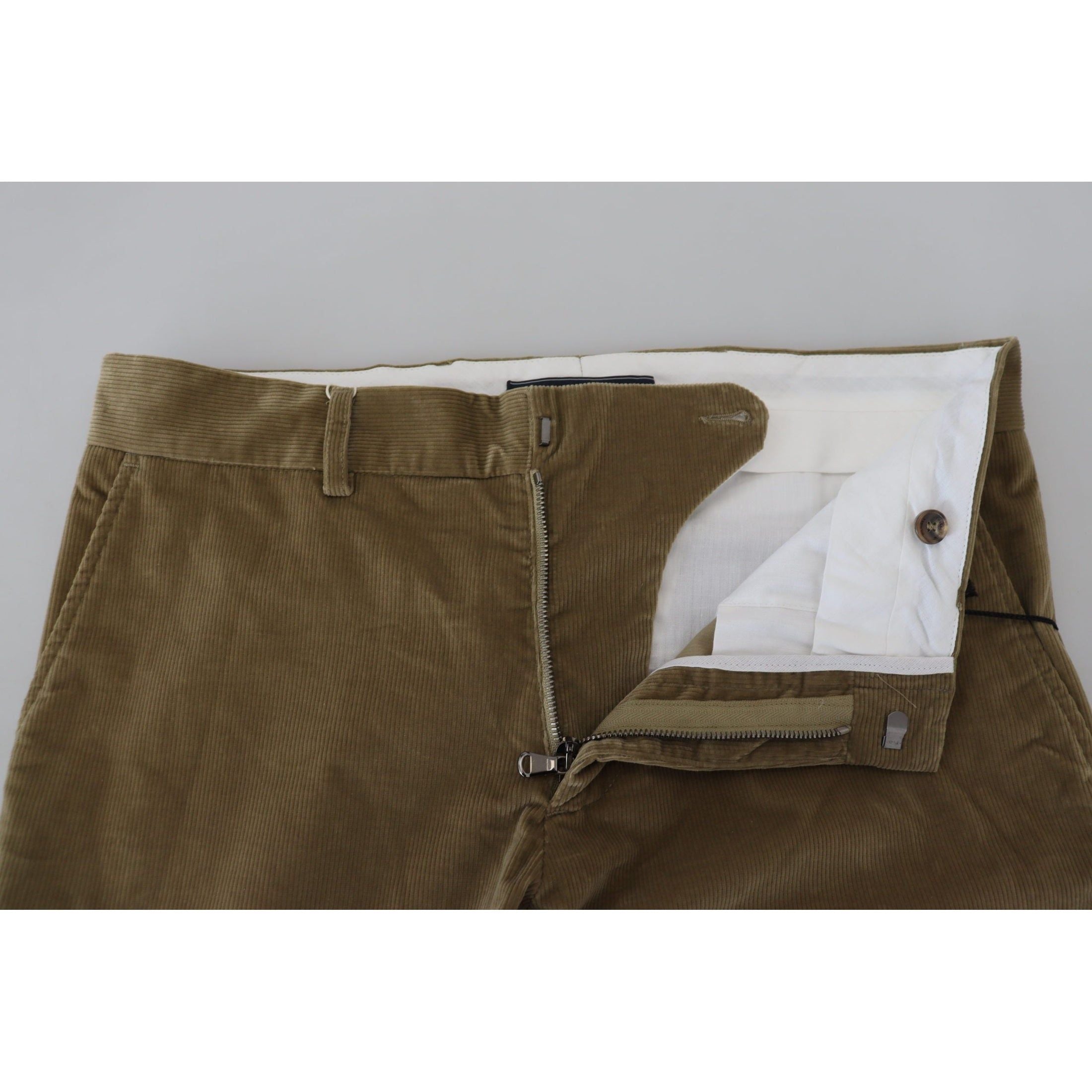 Elegant Brown Casual Pants