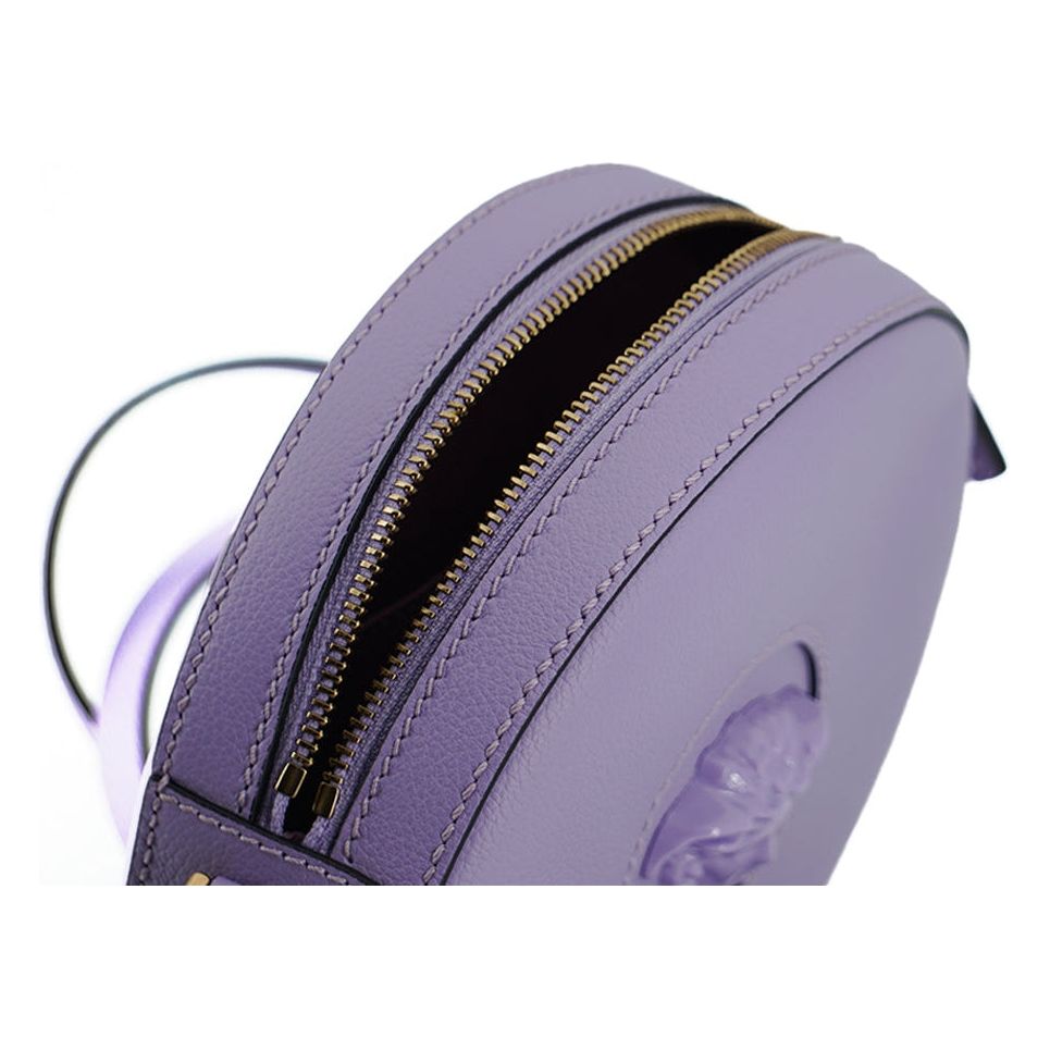 Elegant Purple Round Shoulder Bag