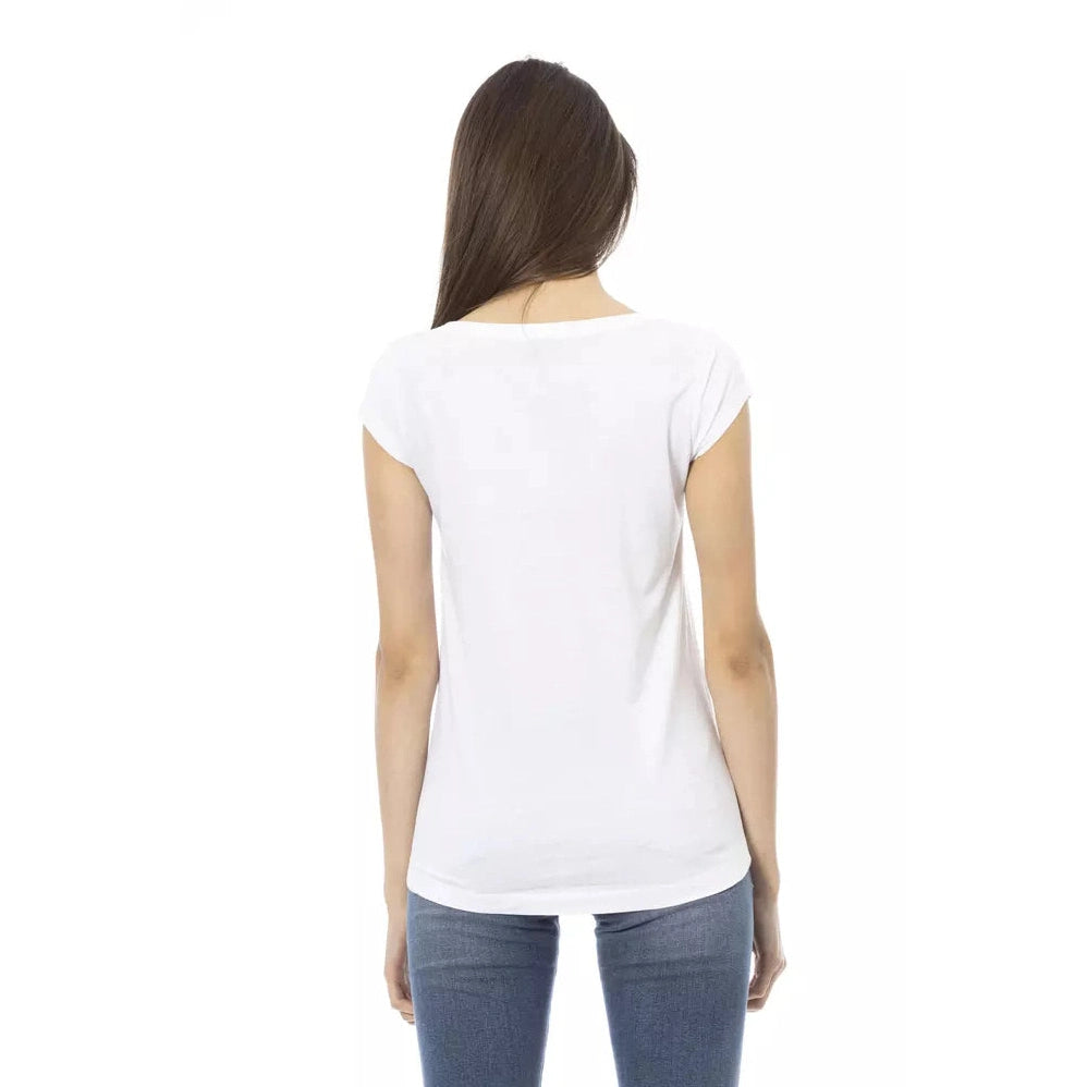 White Cotton Women Top