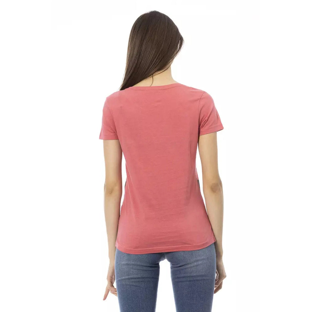 Pink Cotton Women Top