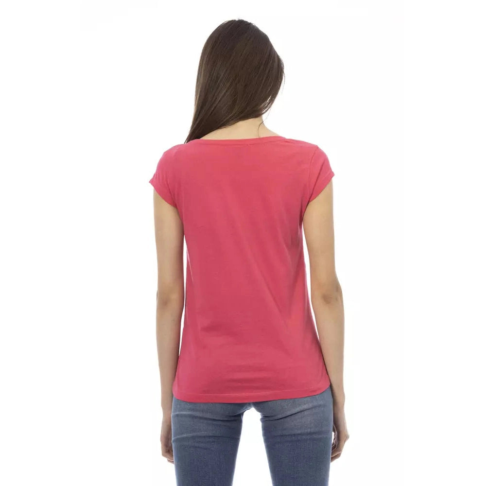 Pink Cotton Women Top