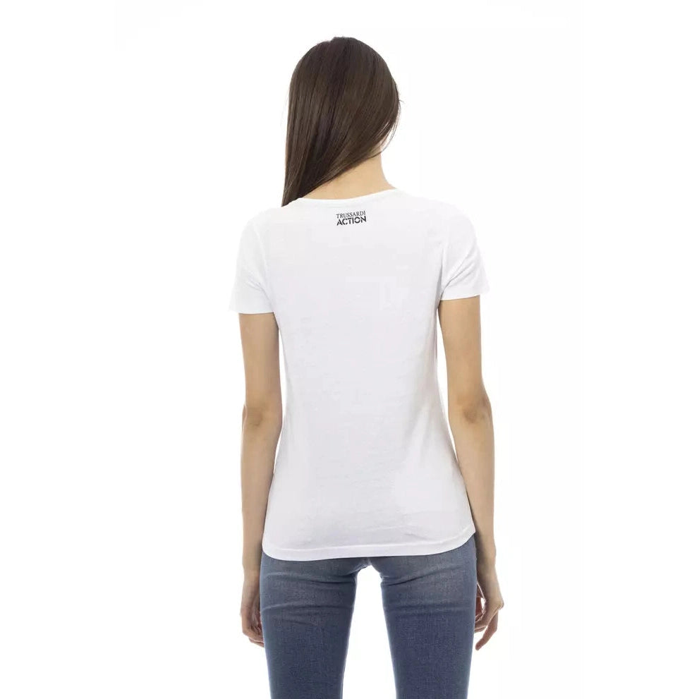 White Cotton Women Top