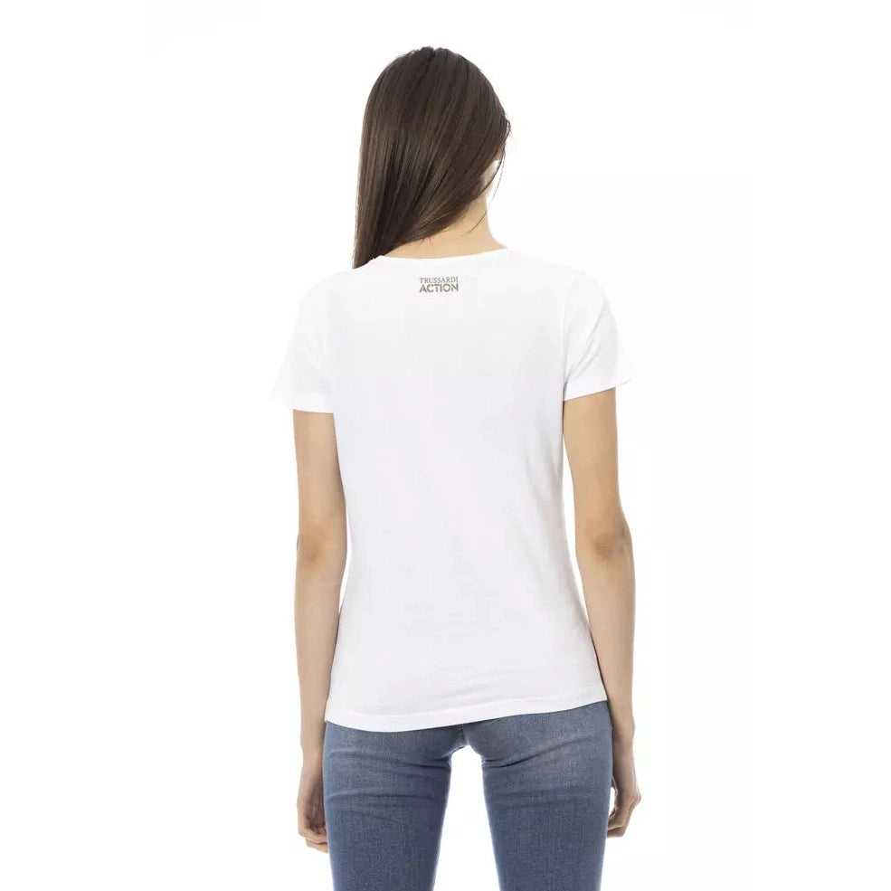 White Cotton Women Top