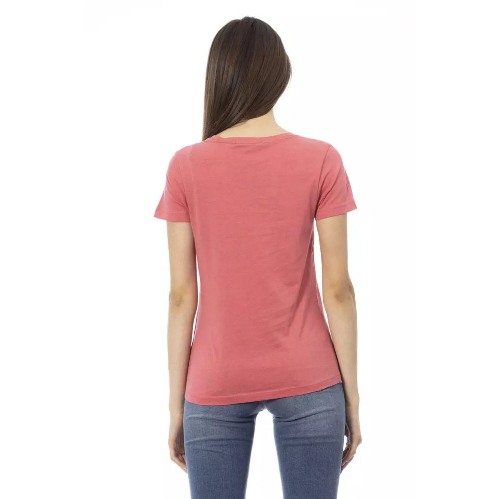 Pink Cotton Women Top