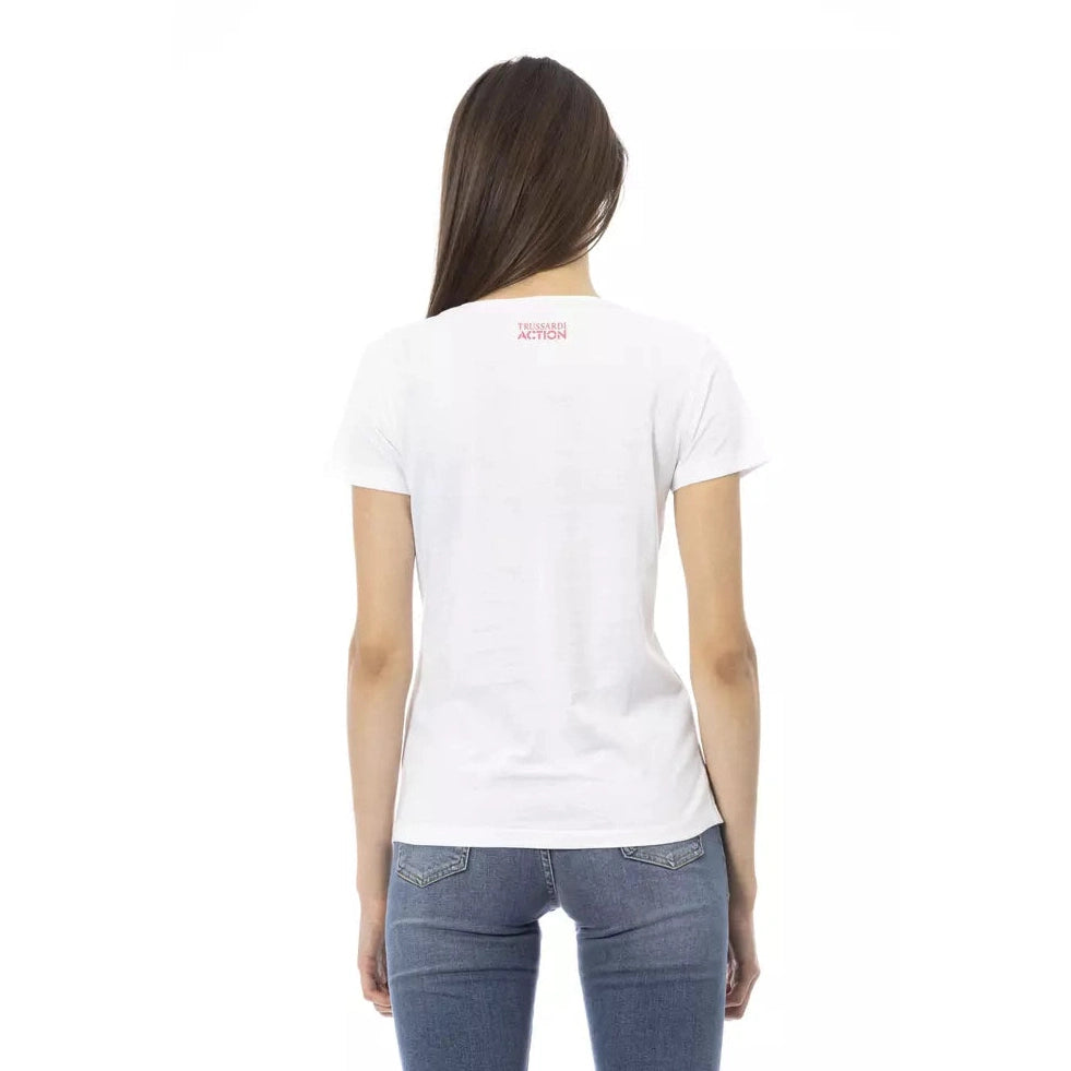 White Cotton Women Top