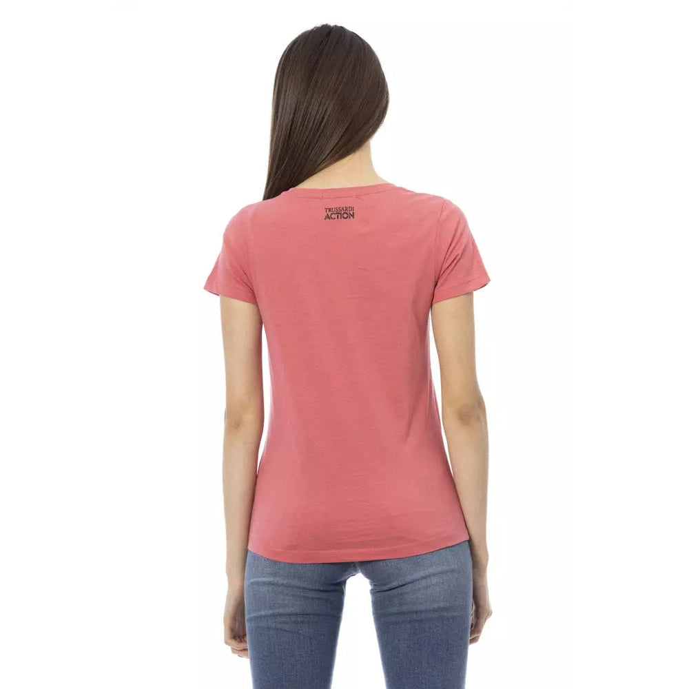 Pink Cotton Women Top