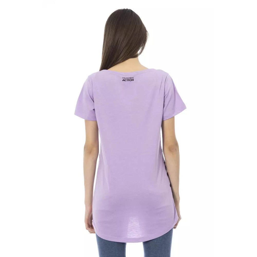 Purple Cotton Women Top