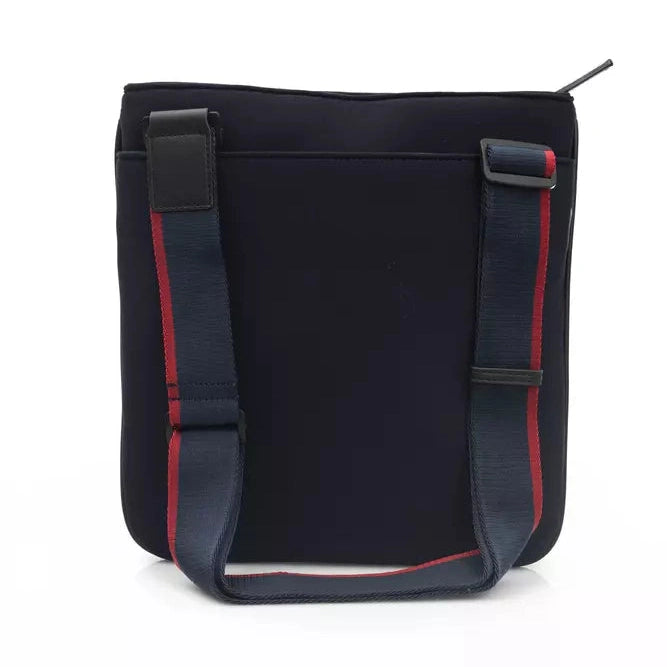 Blue Polyester Men Messenger Bag