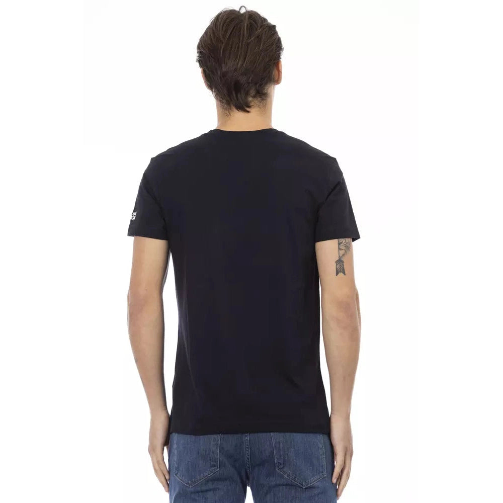 Black Cotton Men T-Shirt