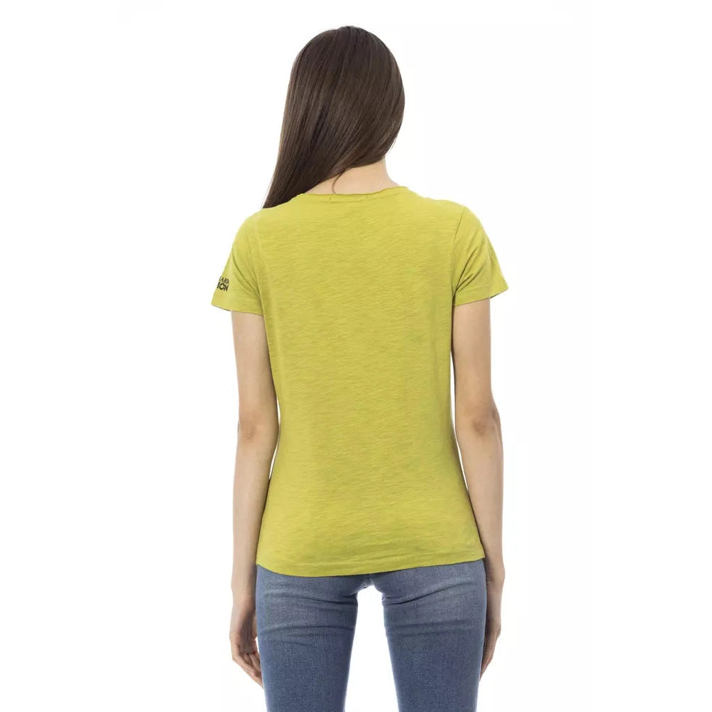 Green Cotton Women Top