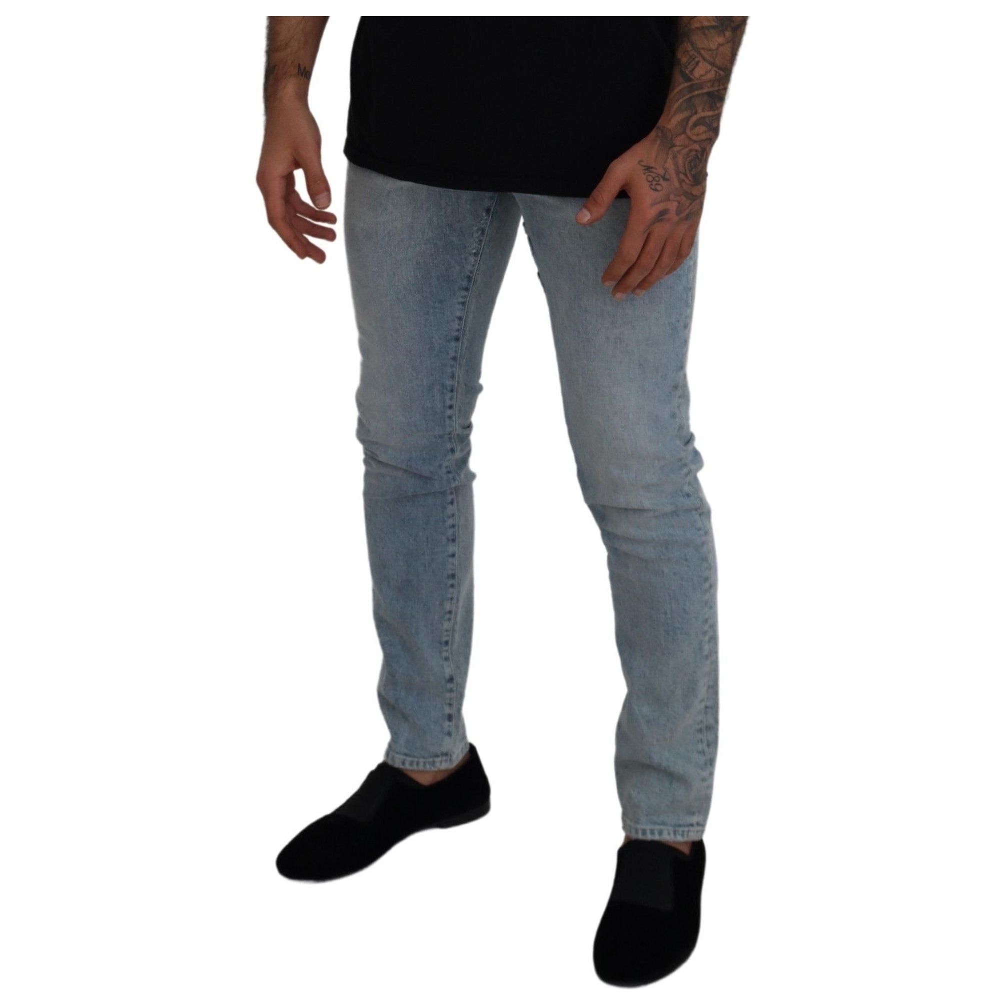 Classic Light Blue Denim Pants