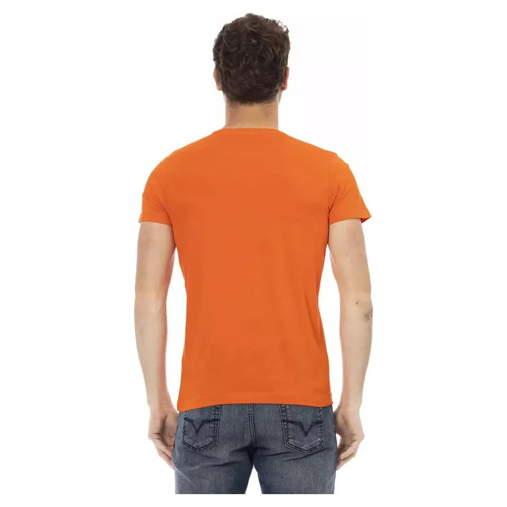 Orange Cotton Men's T-Shirt