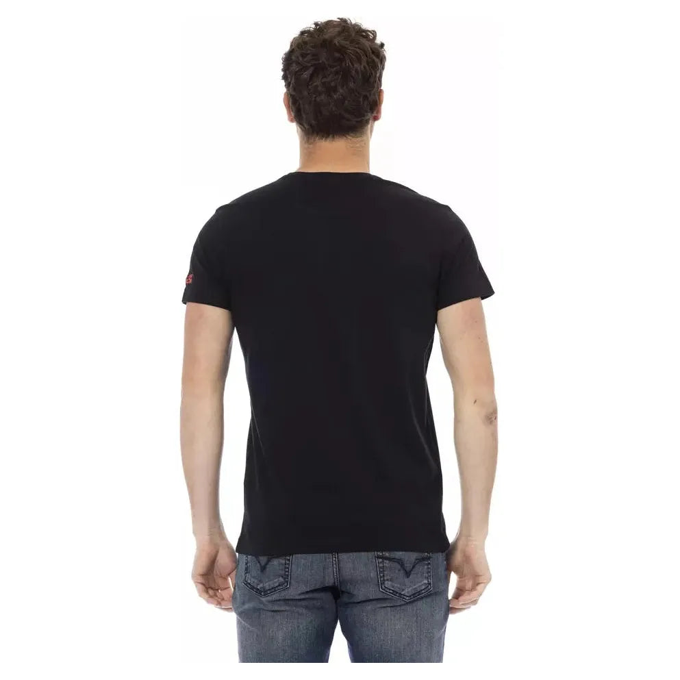 Black Cotton Men's T-Shirt