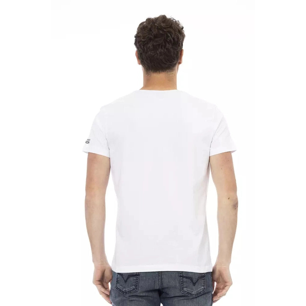 White Cotton Men's T-Shirt