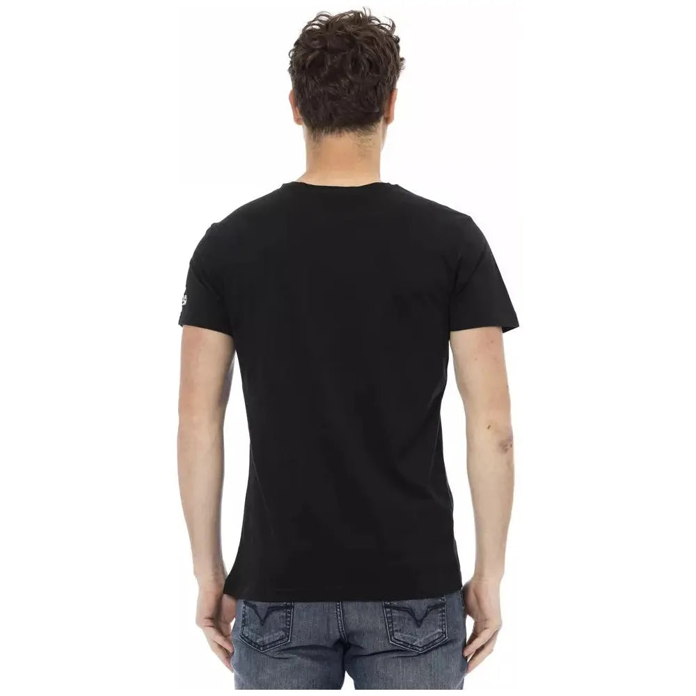 Black Cotton Men TShirt