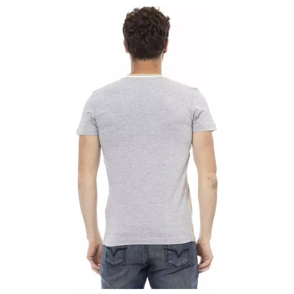 Gray Cotton Men's T-Shirt