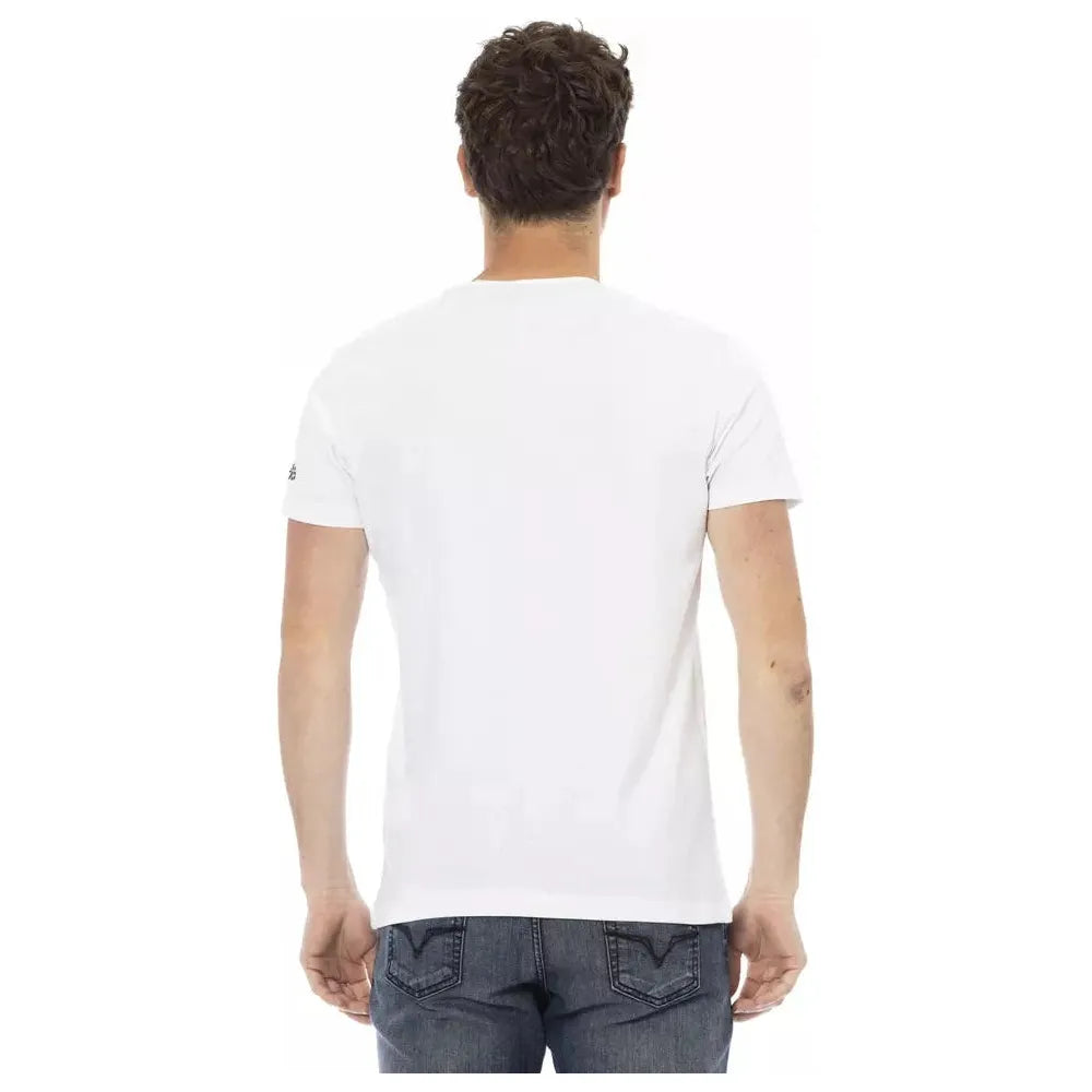 White Cotton Men T-Shirt