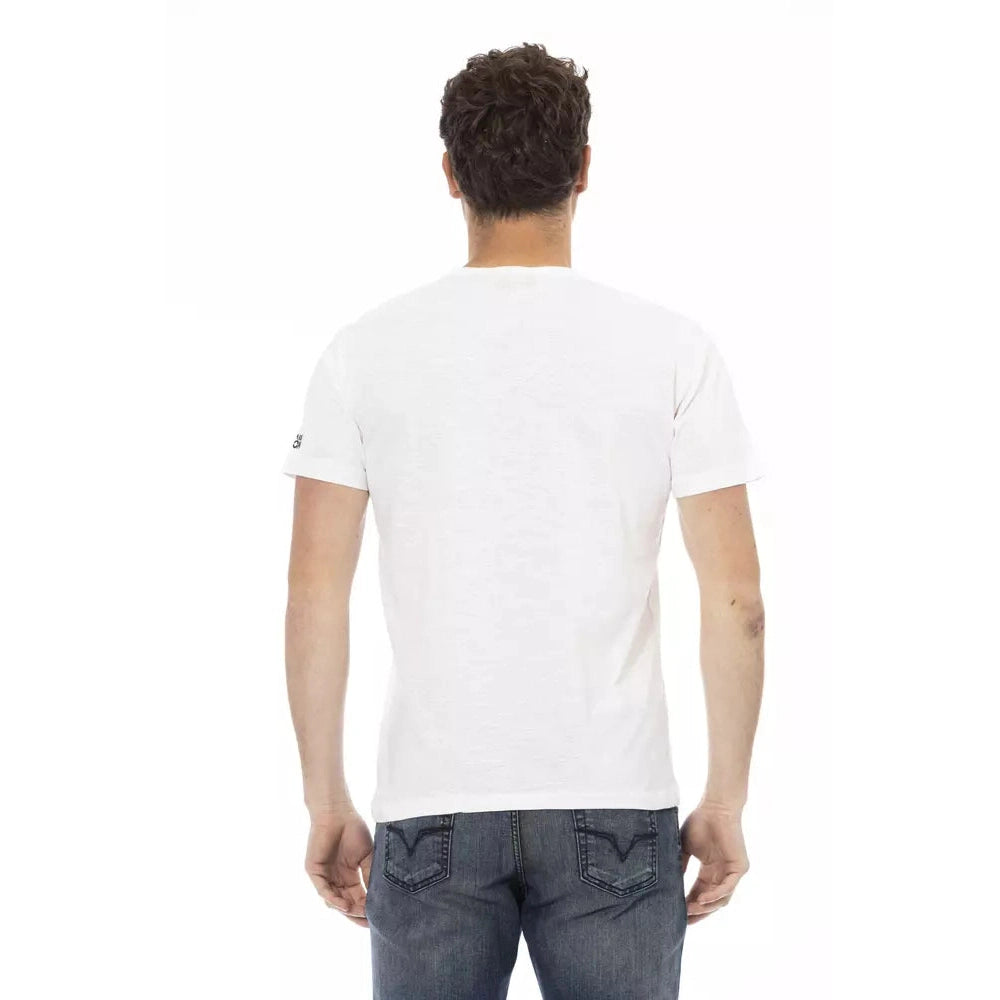 White Cotton Men's T-Shirt