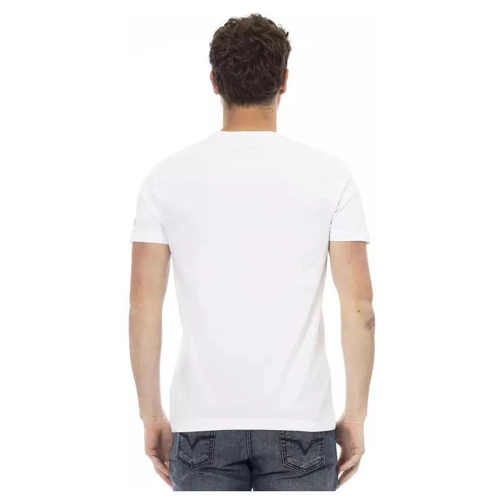 White Cotton Men's T-Shirt