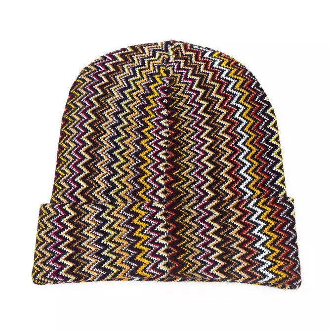 Multicolor Wool Men Hat