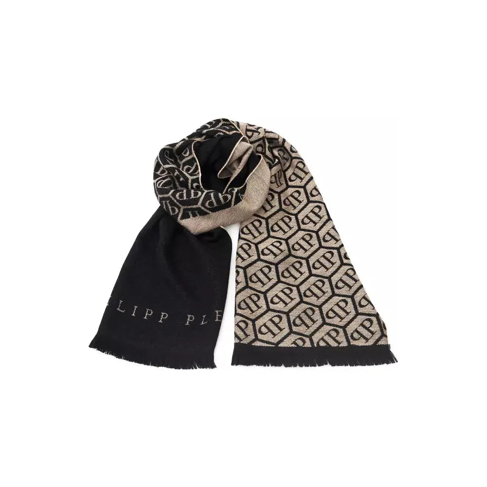 Elegant Monogram Fringed Scarf