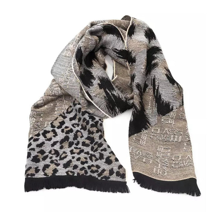 Beige Wool Unisex Scarf