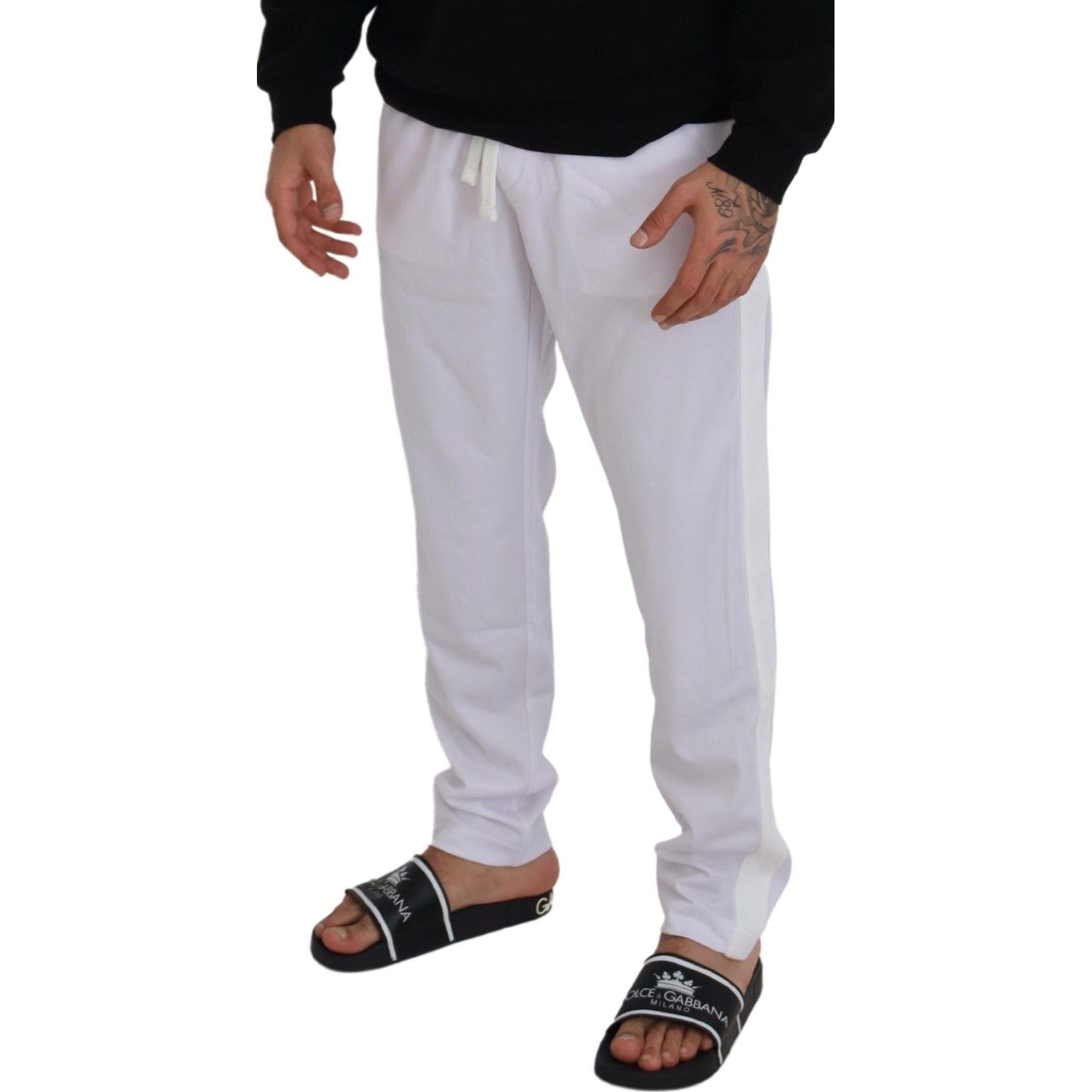 Elegant White Jogger Pants for Sophisticated Comfort