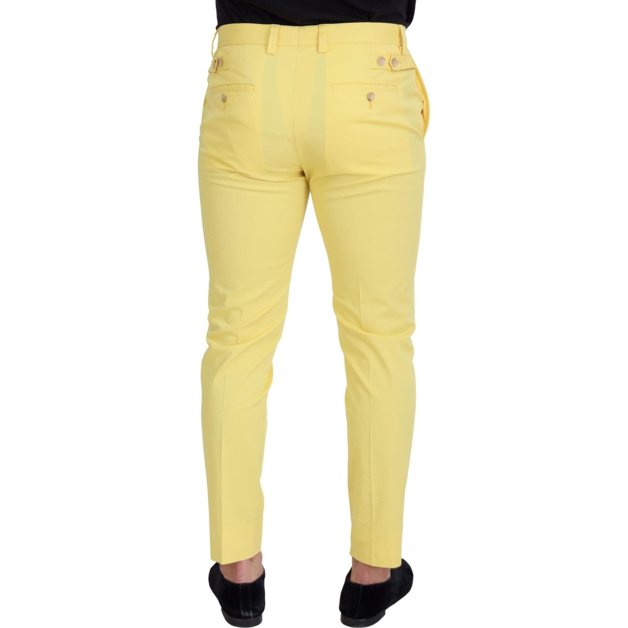 Sun-Kissed Yellow Cotton Trousers