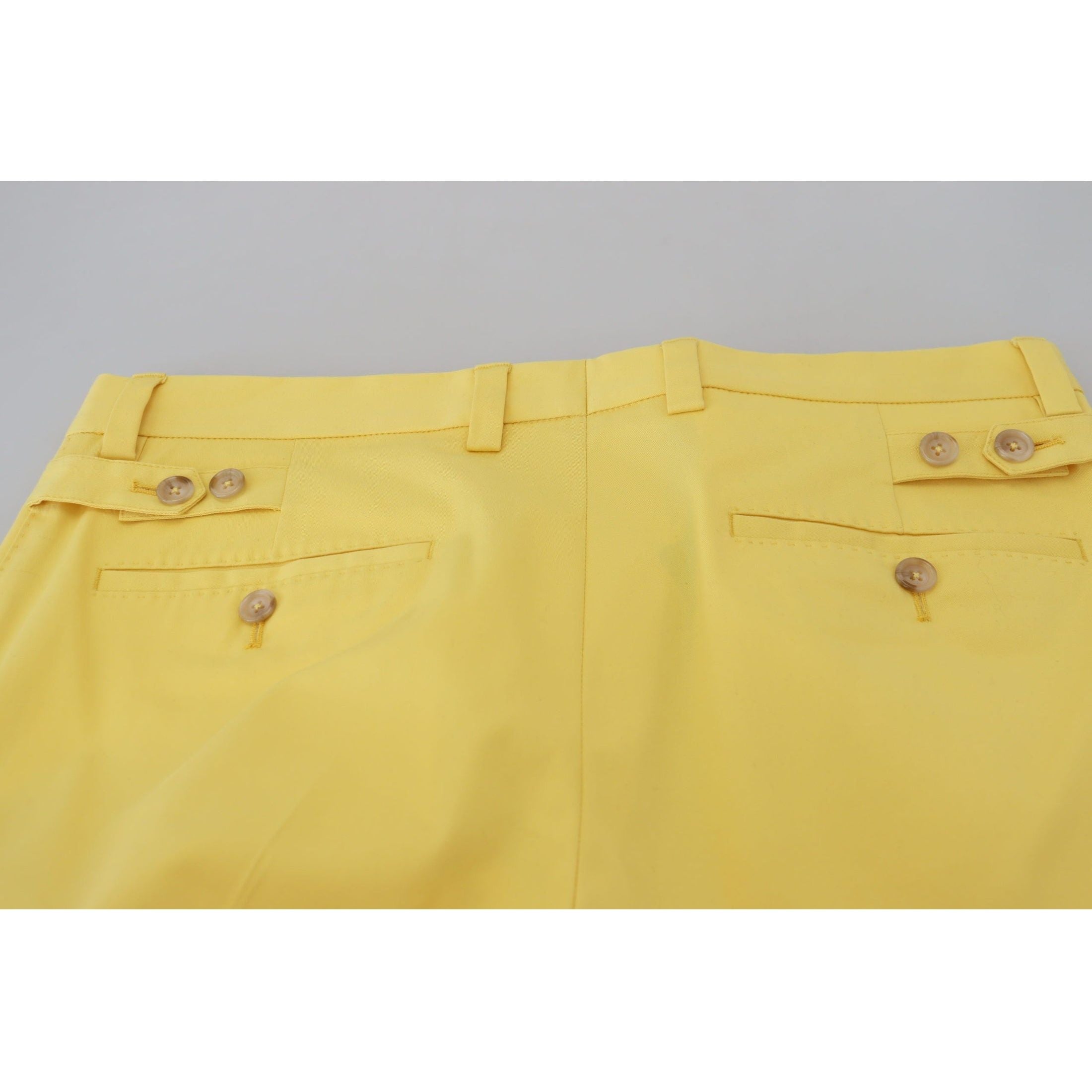 Sun-Kissed Yellow Cotton Trousers