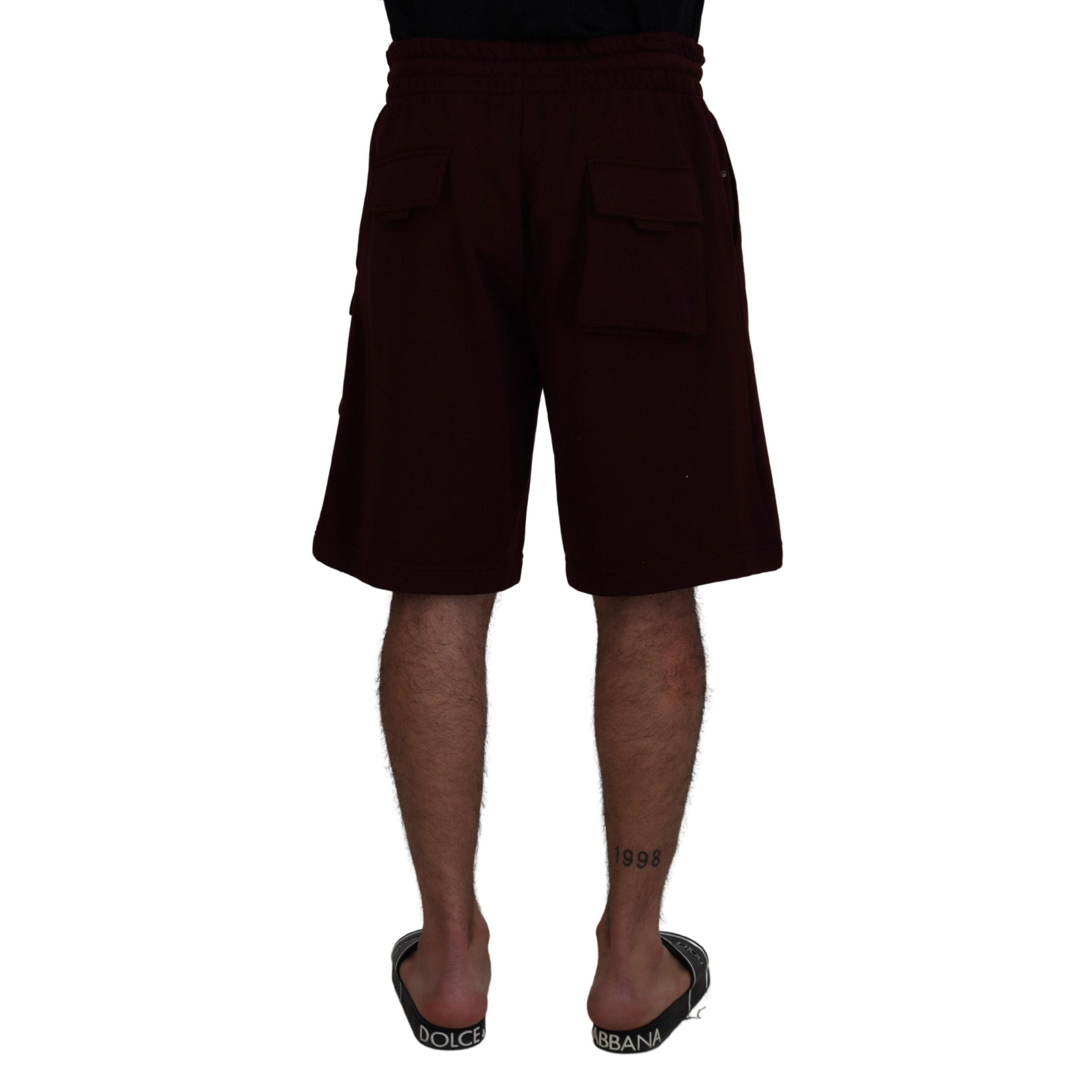 Elegant Maroon Tailored Shorts