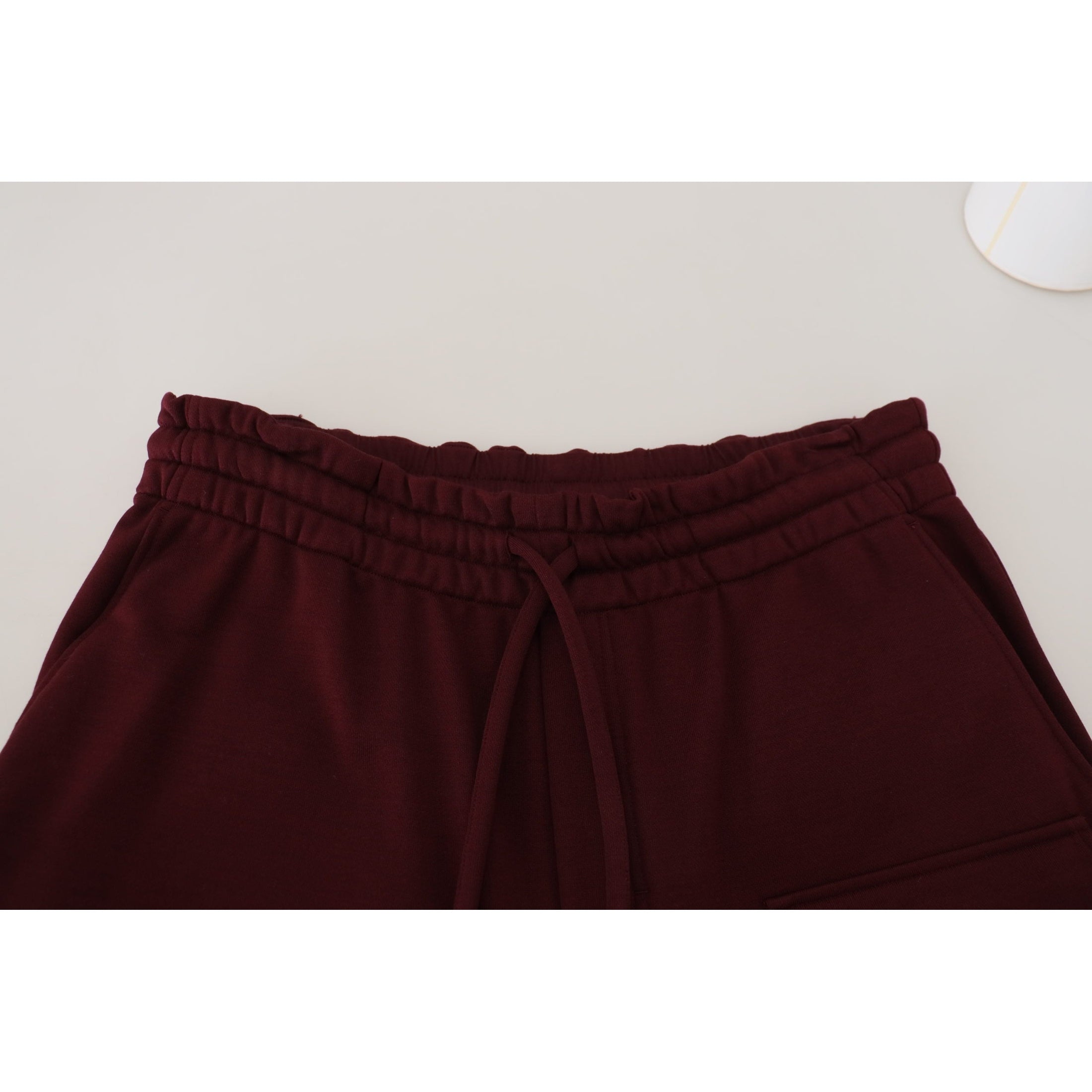 Elegant Maroon Tailored Shorts