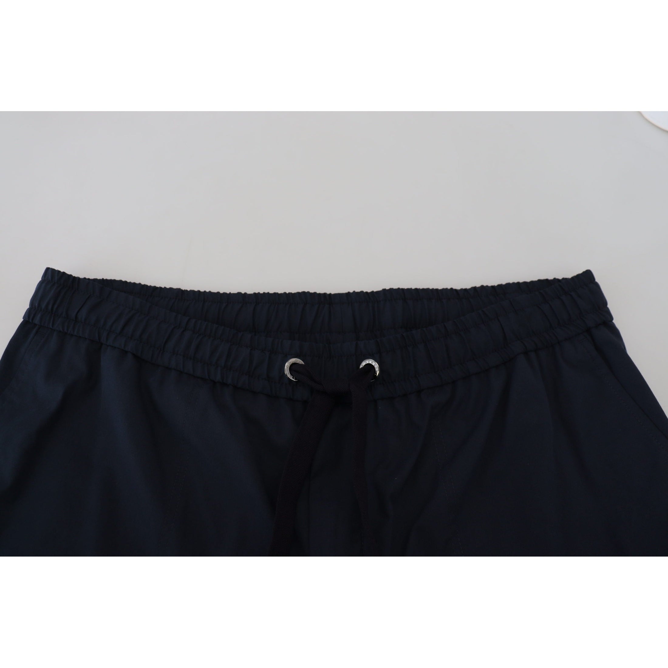 Elegant Blue Cotton Blend Shorts