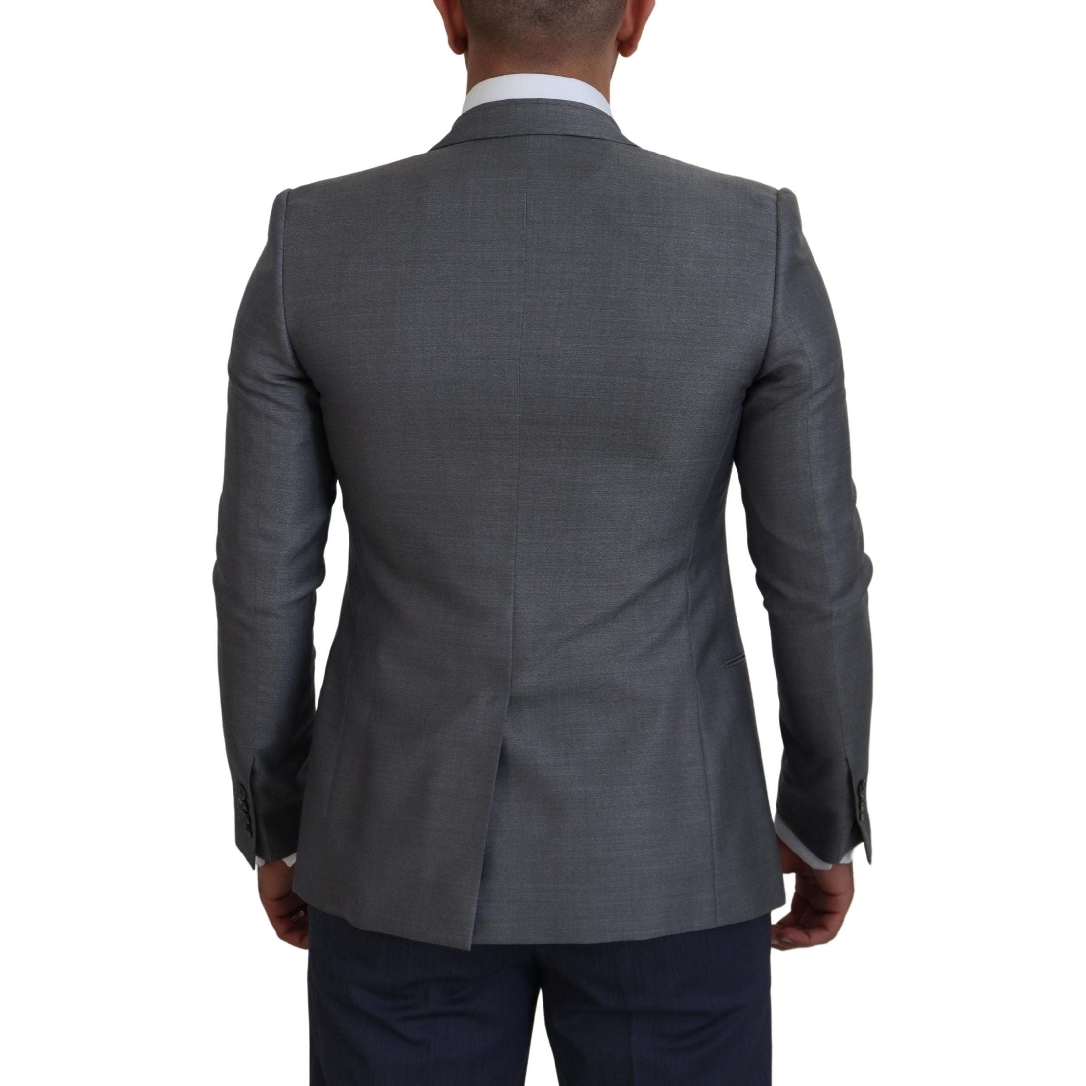 Elegant Light Gray Sicilia Blazer Jacket