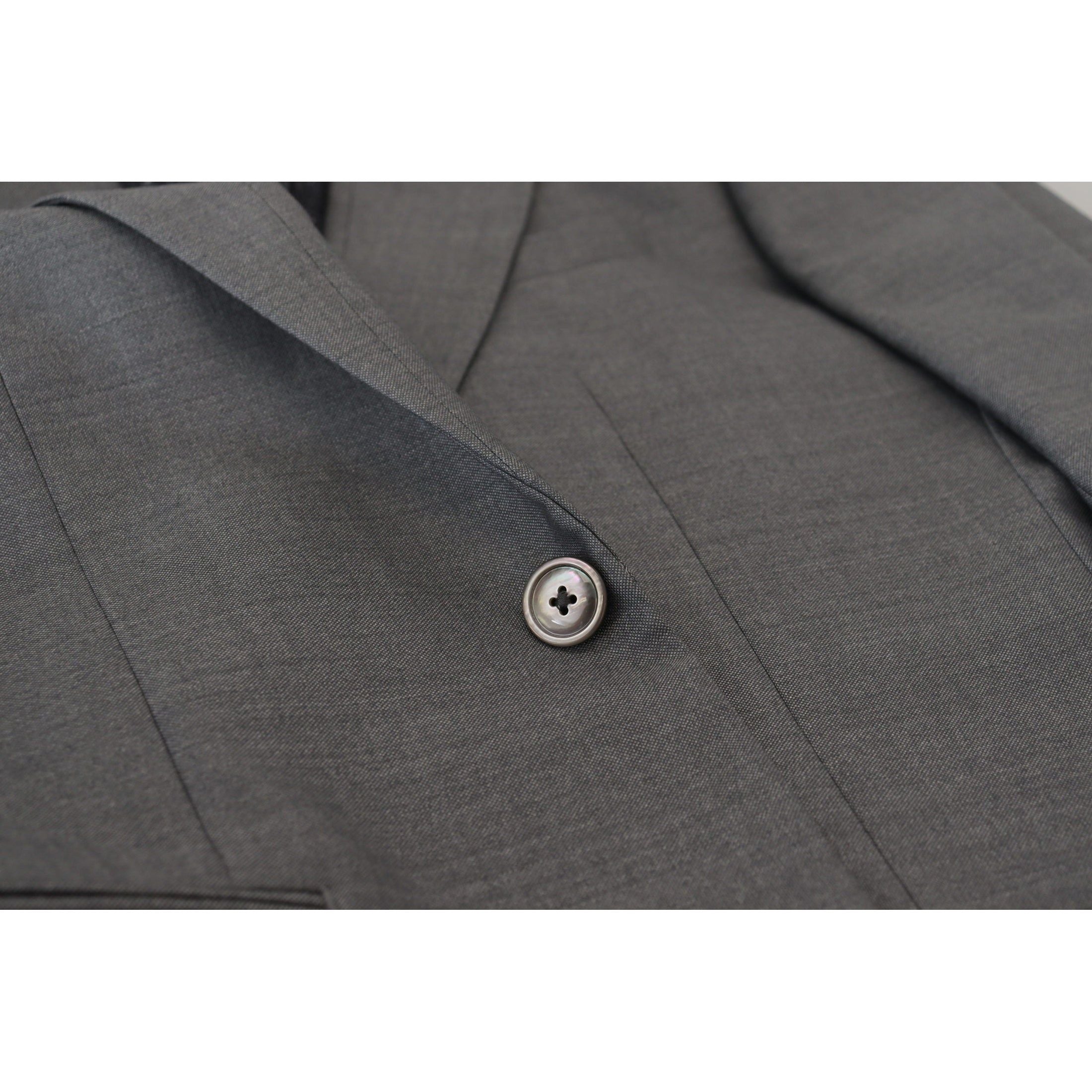 Elegant Light Gray Sicilia Blazer Jacket