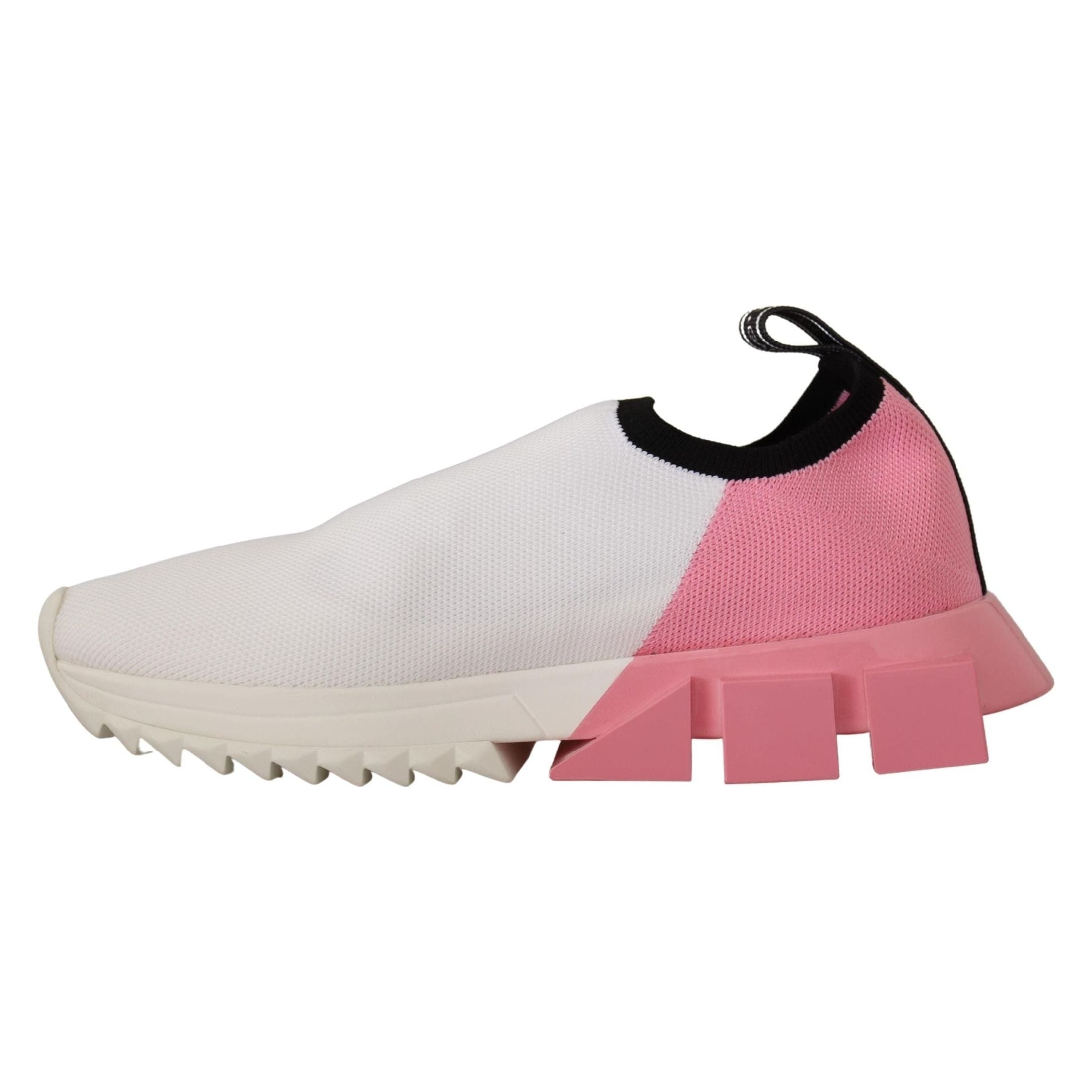 Elegant Sorrento Slip-On Sneakers in White & Pink