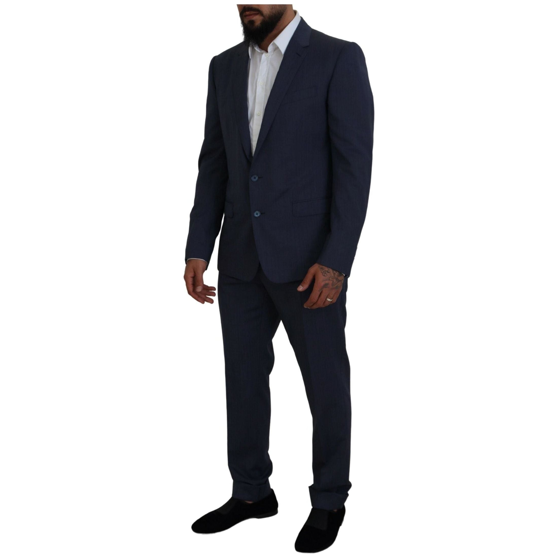 Elegant Blue Martini Men's Slim Fit Suit