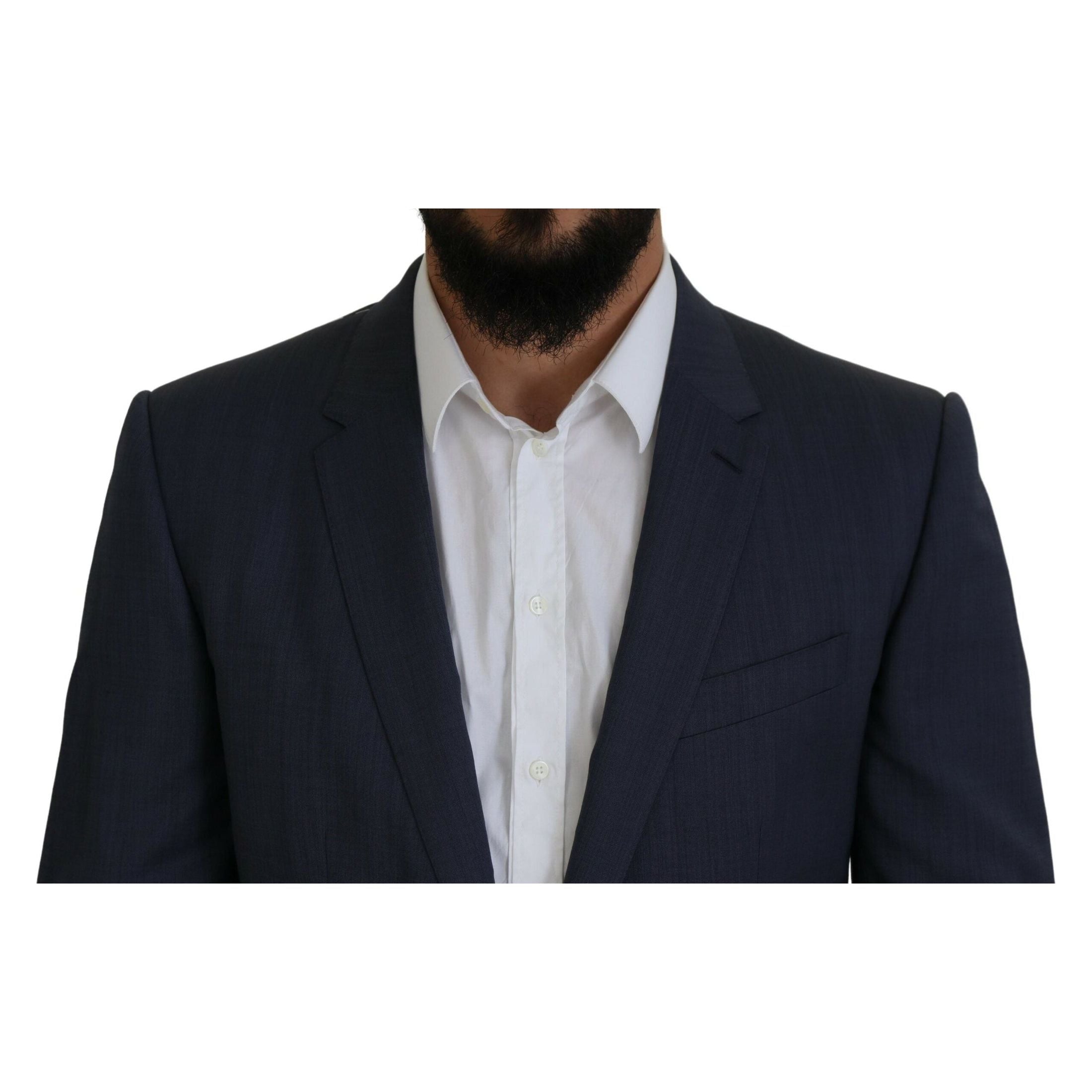 Elegant Blue Martini Men's Slim Fit Suit