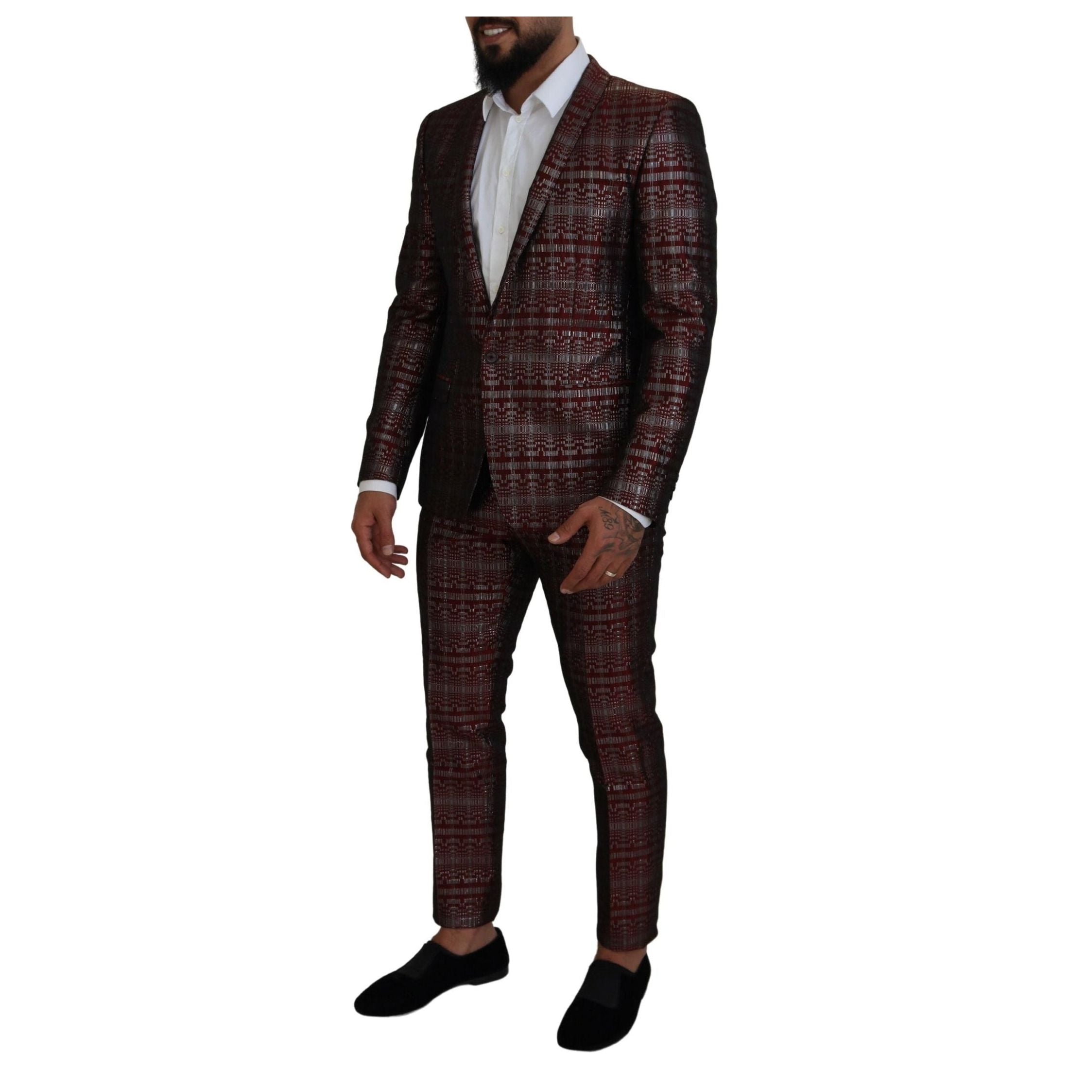 Bordeaux Fantasy Slim Fit Two-Piece Suit