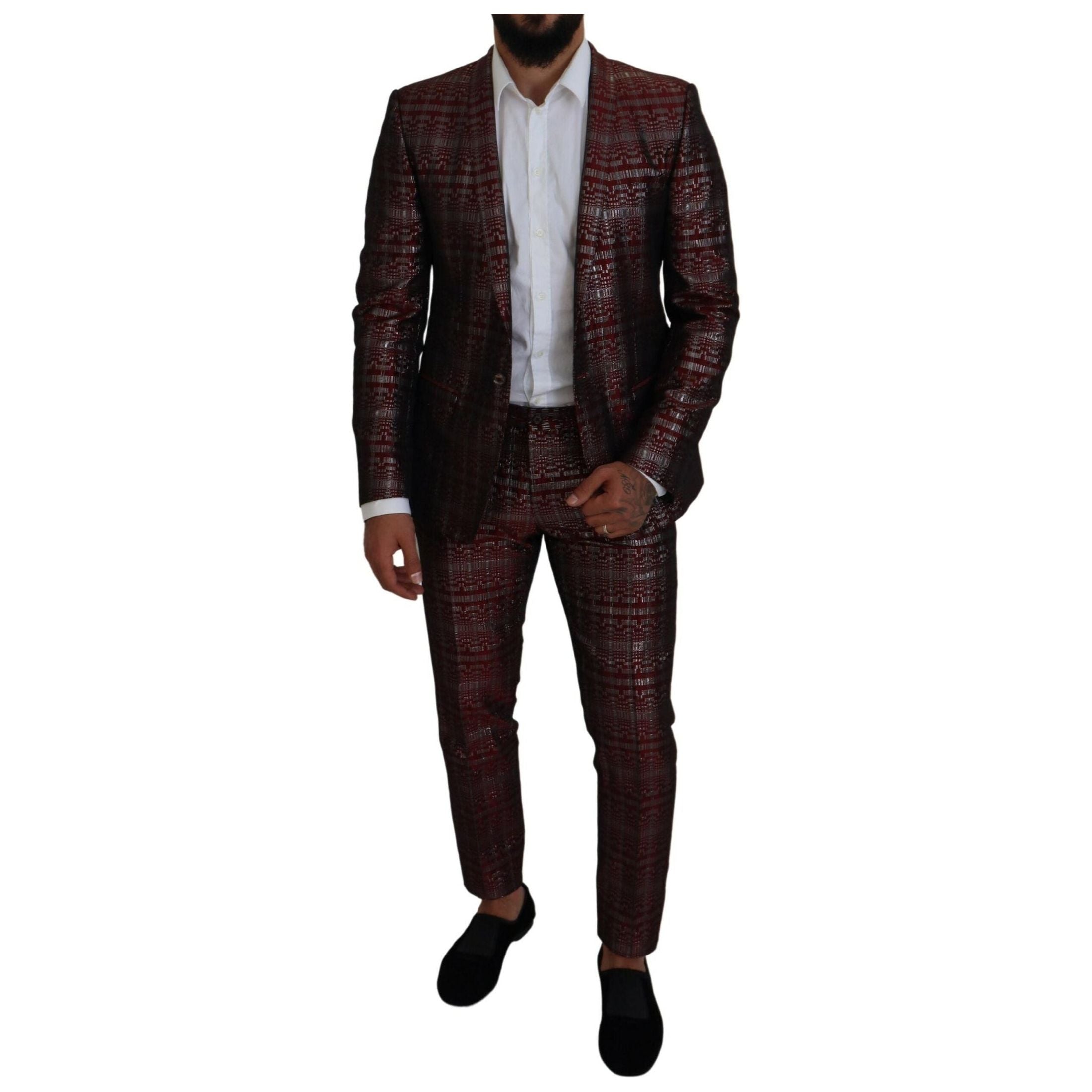 Bordeaux Fantasy Slim Fit Two-Piece Suit