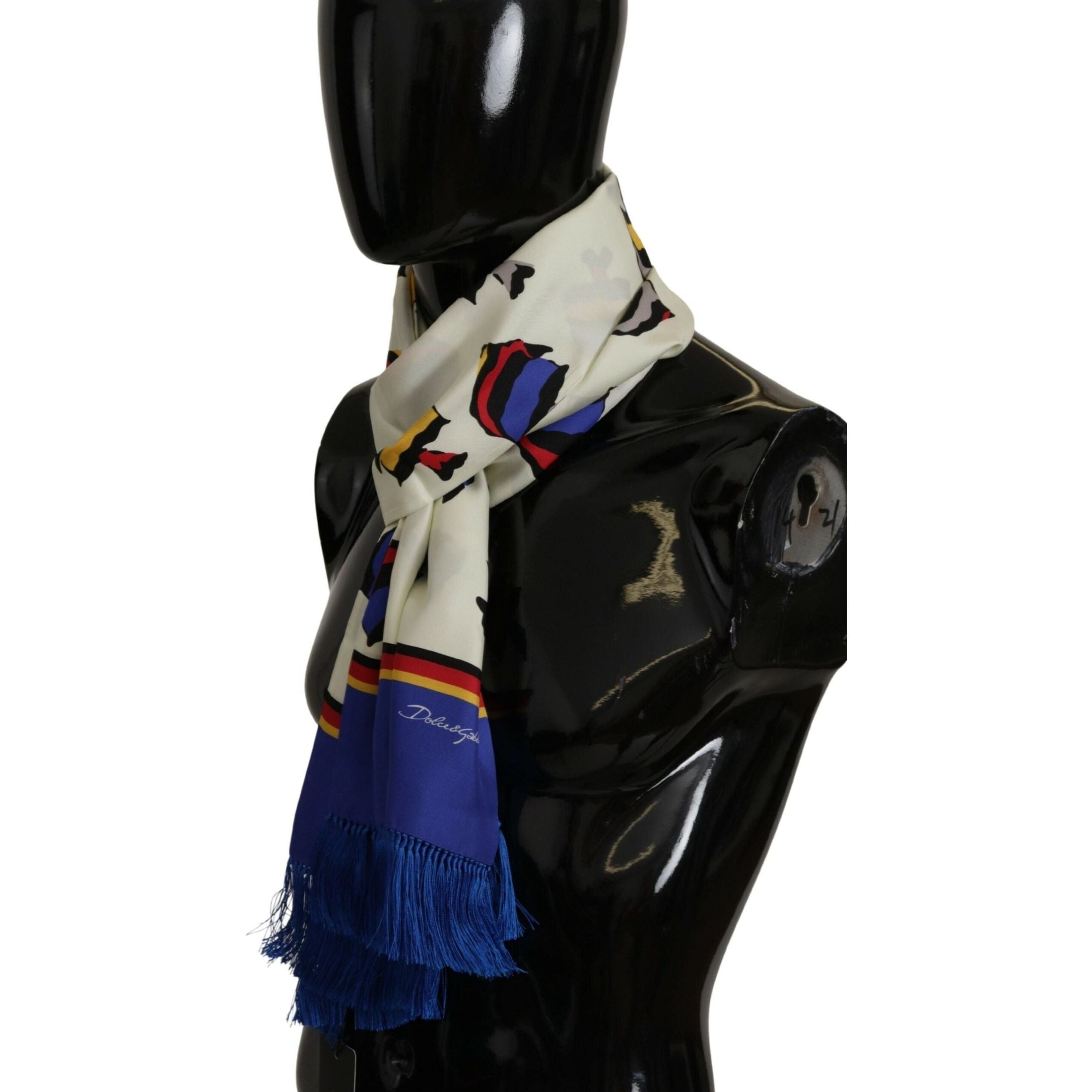 Multicolor Silk Men's Scarf Wrap