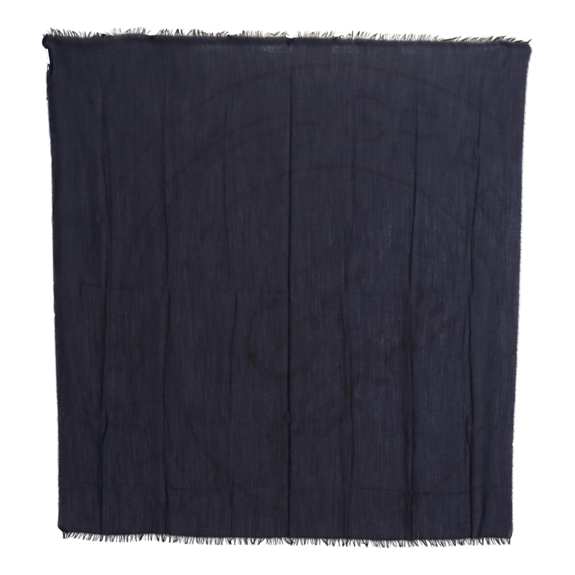 Elegant Fringed Wool Blend Scarf