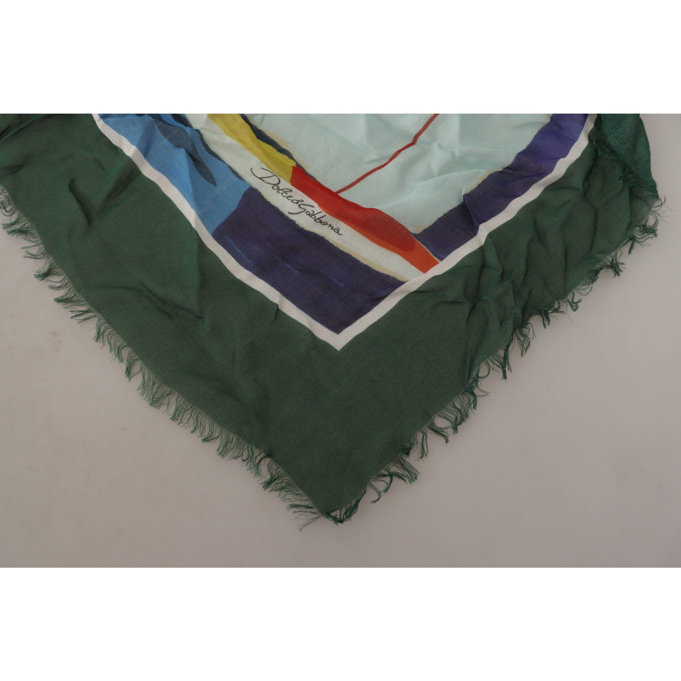 Elegant Multicolor Silk Blend Square Scarf