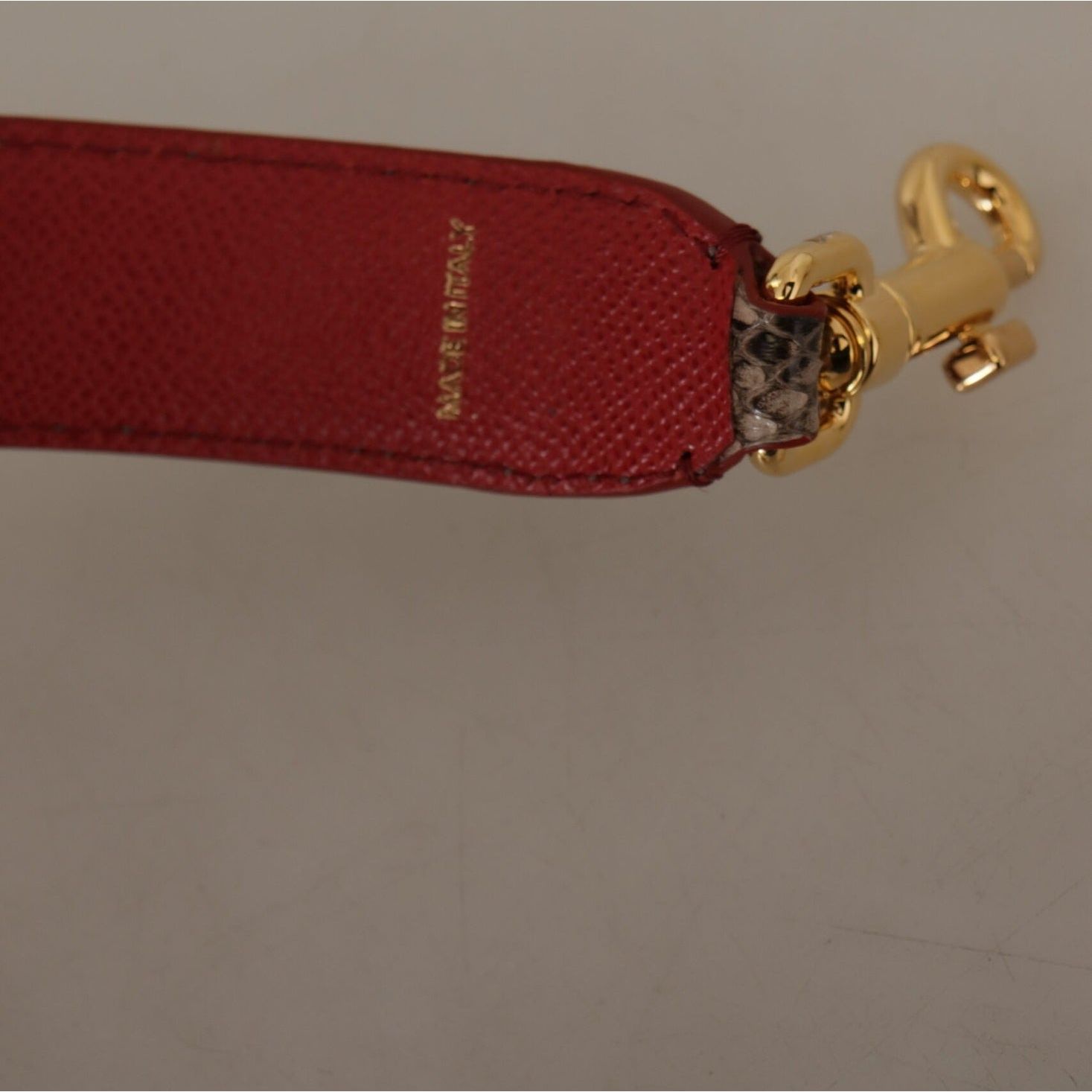 Elegant Python Leather Shoulder Strap