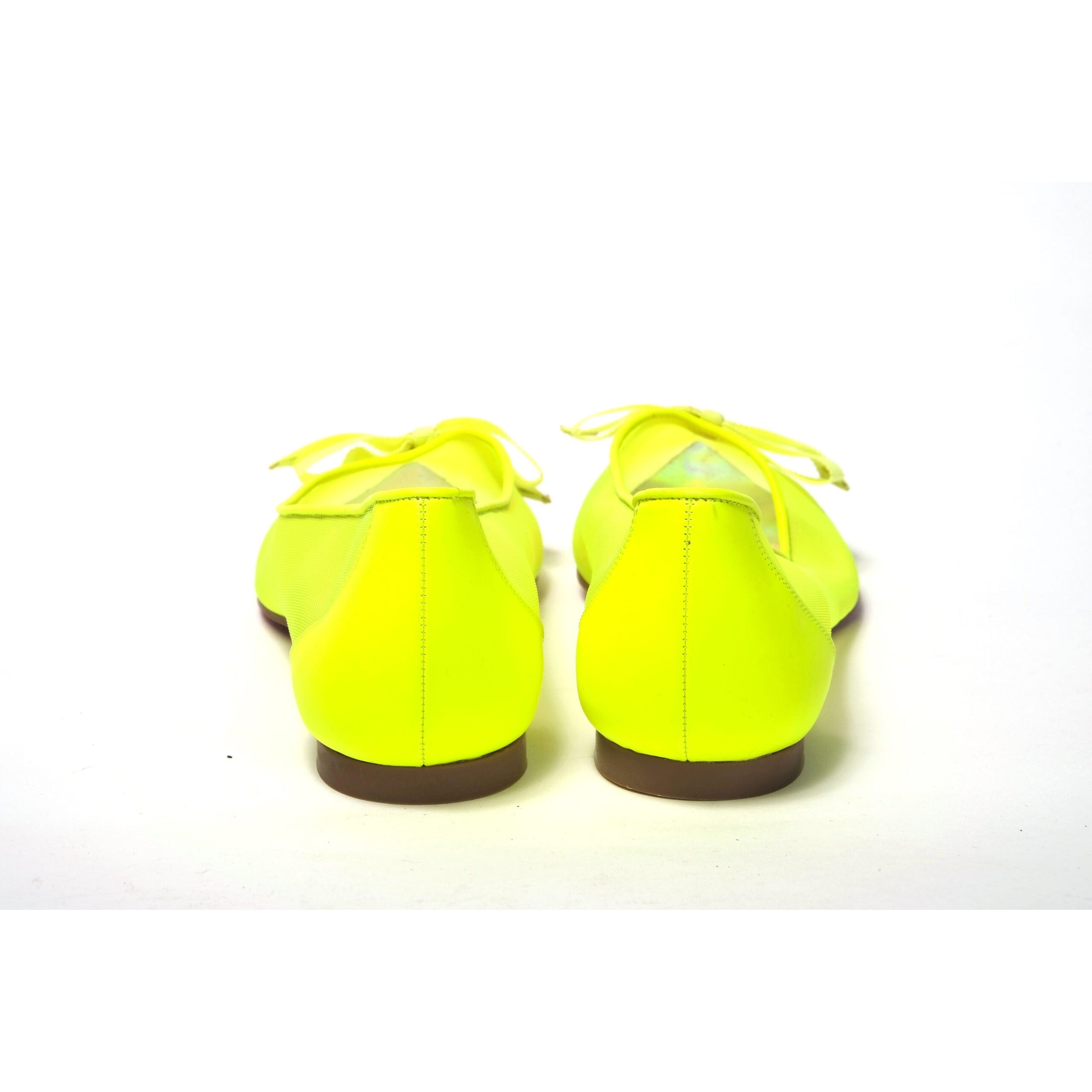 Fluro Yellow Flat Point Toe Shoe