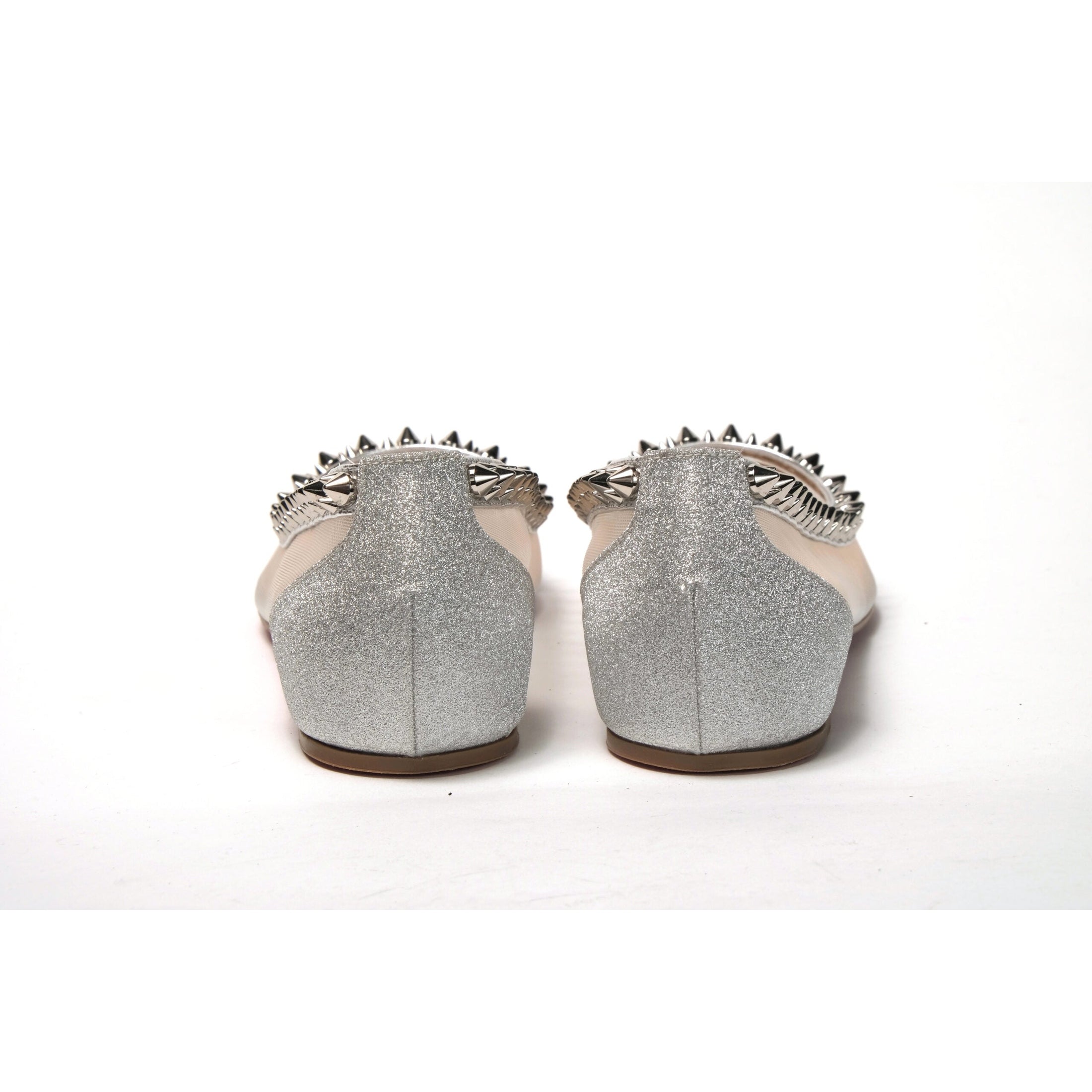 Silver Flat Point Toe Shoe