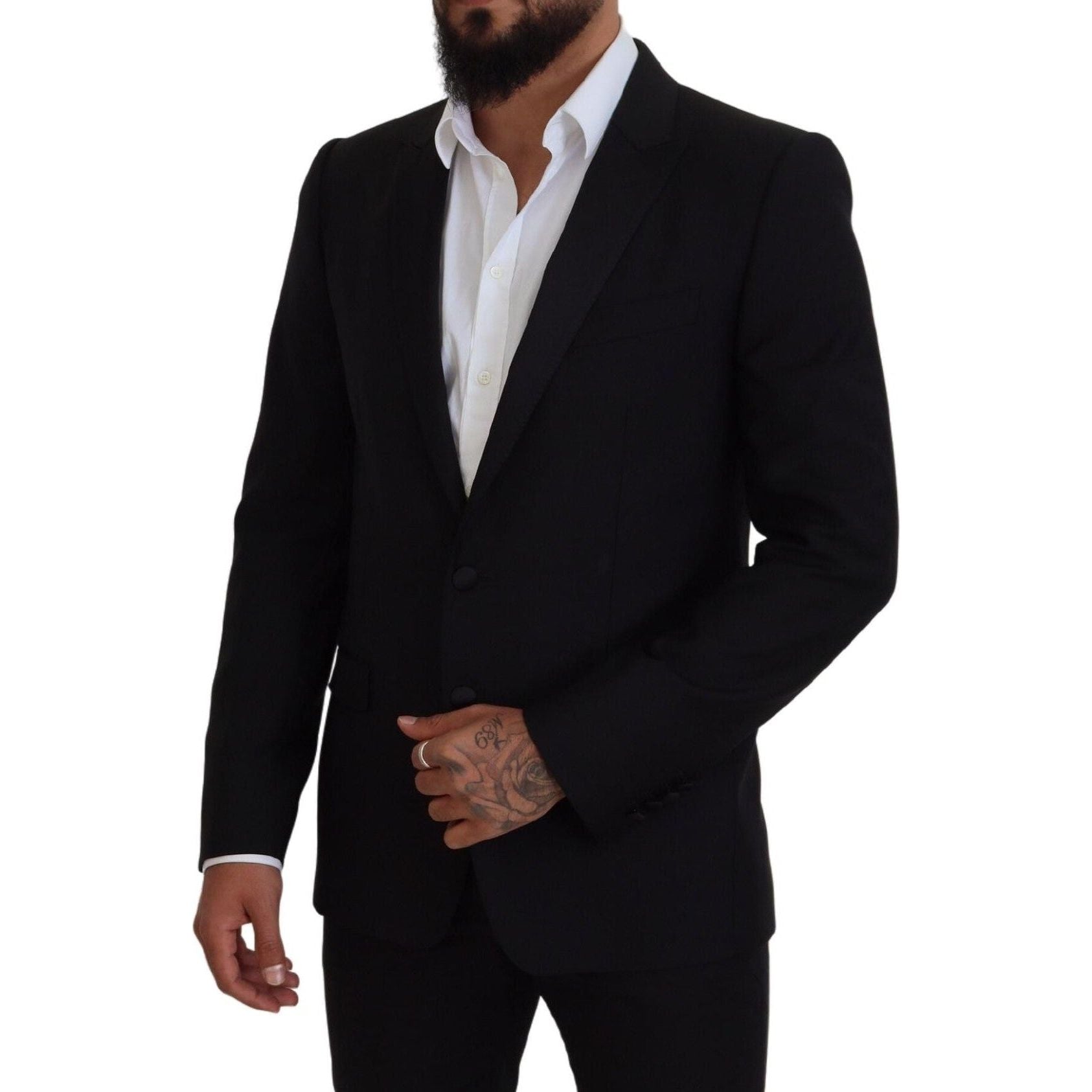 Elegant Martini Black Formal Blazer