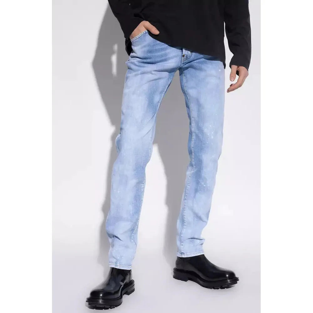 Cool Guy Light Blue Splatter Jeans