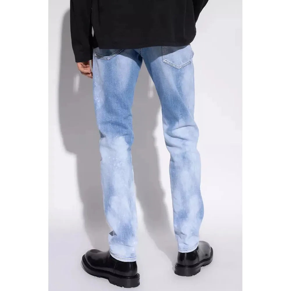 Cool Guy Light Blue Splatter Jeans